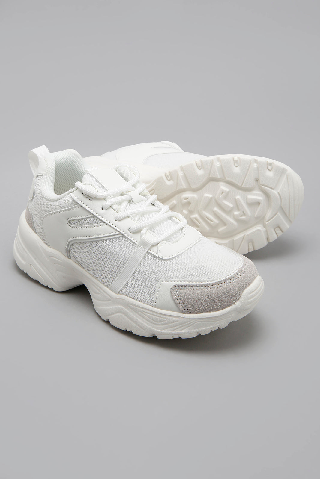 White Lace Up Sneaker