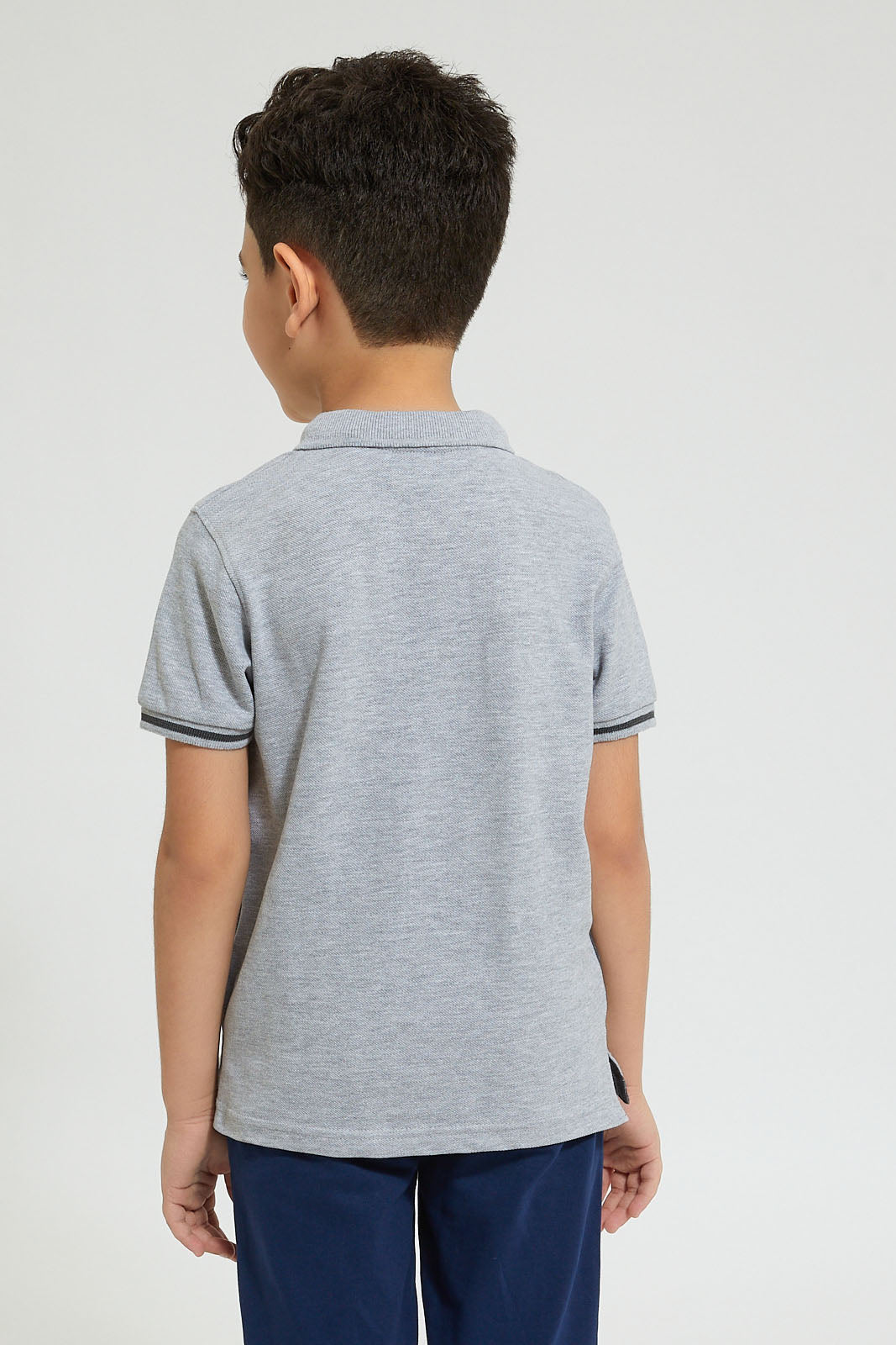 Grey Batman Polo Shirt