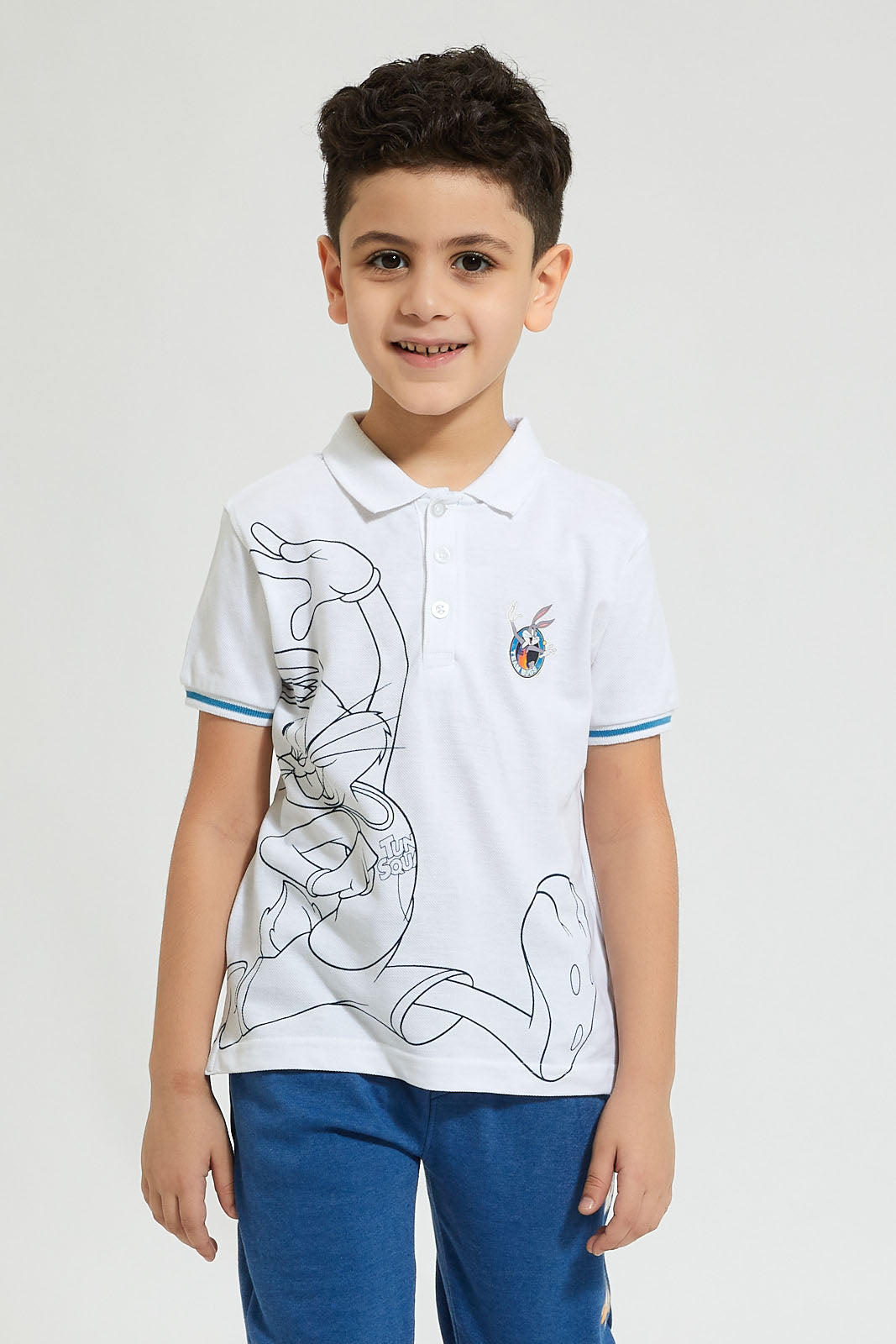 White Space Jam Polo Shirt