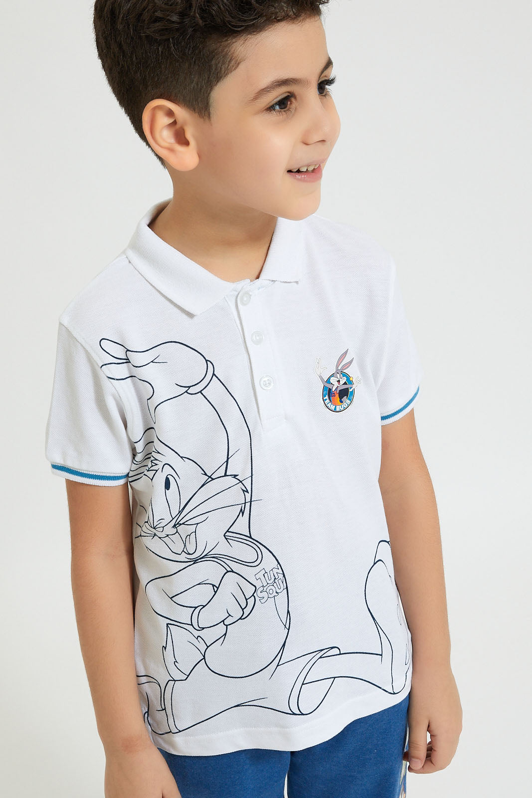 White Space Jam Polo Shirt