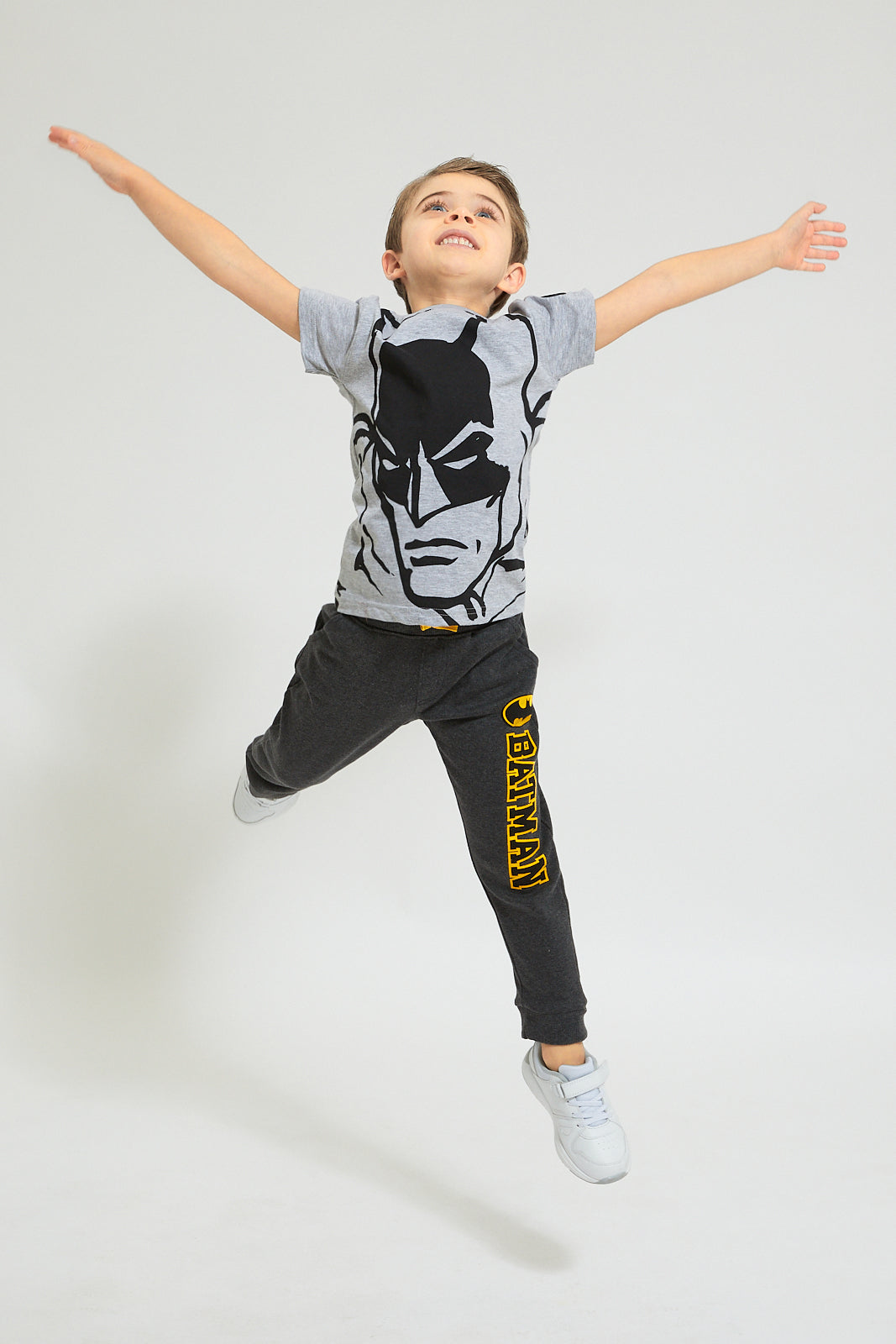 Grey Batman Printed T-Shirt