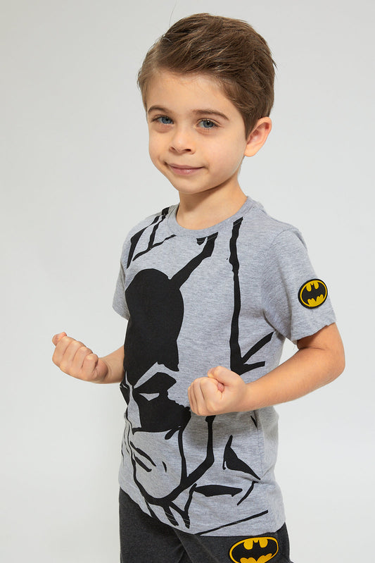 Grey Batman Printed T-Shirt
