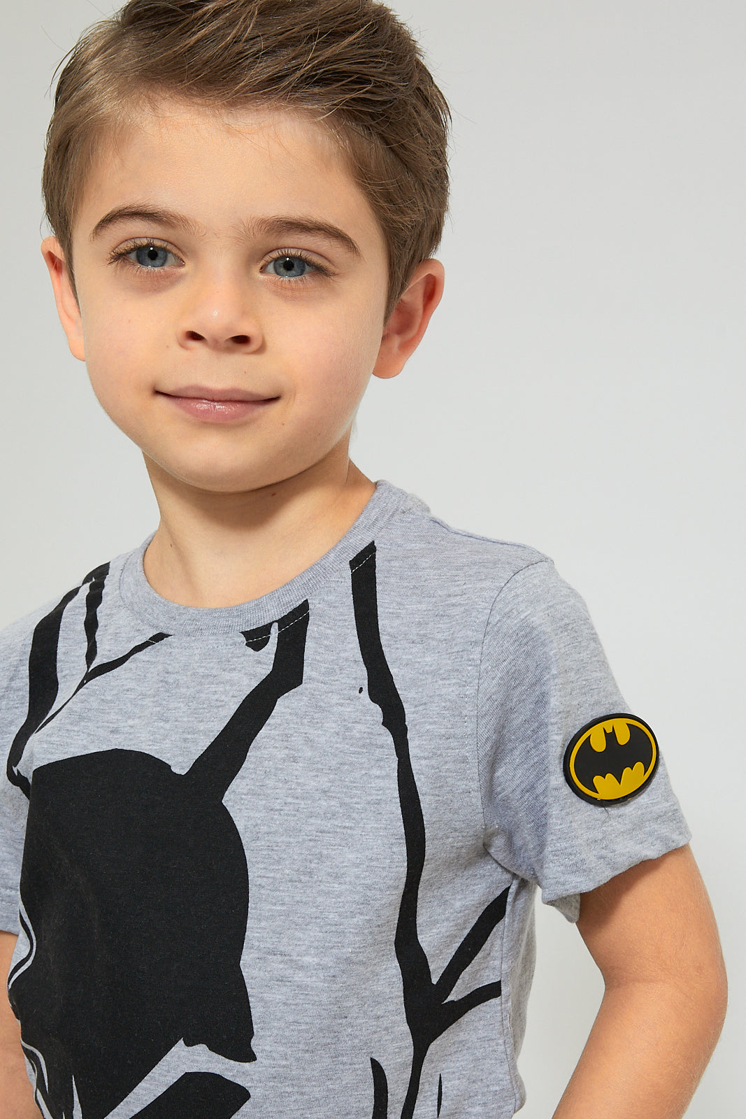 Grey Batman Printed T-Shirt