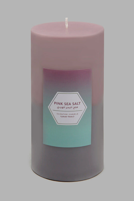 Redtag-Pink-Sea-Salt-1pcs-Pillar-Candle-Candles-Home-Decor-