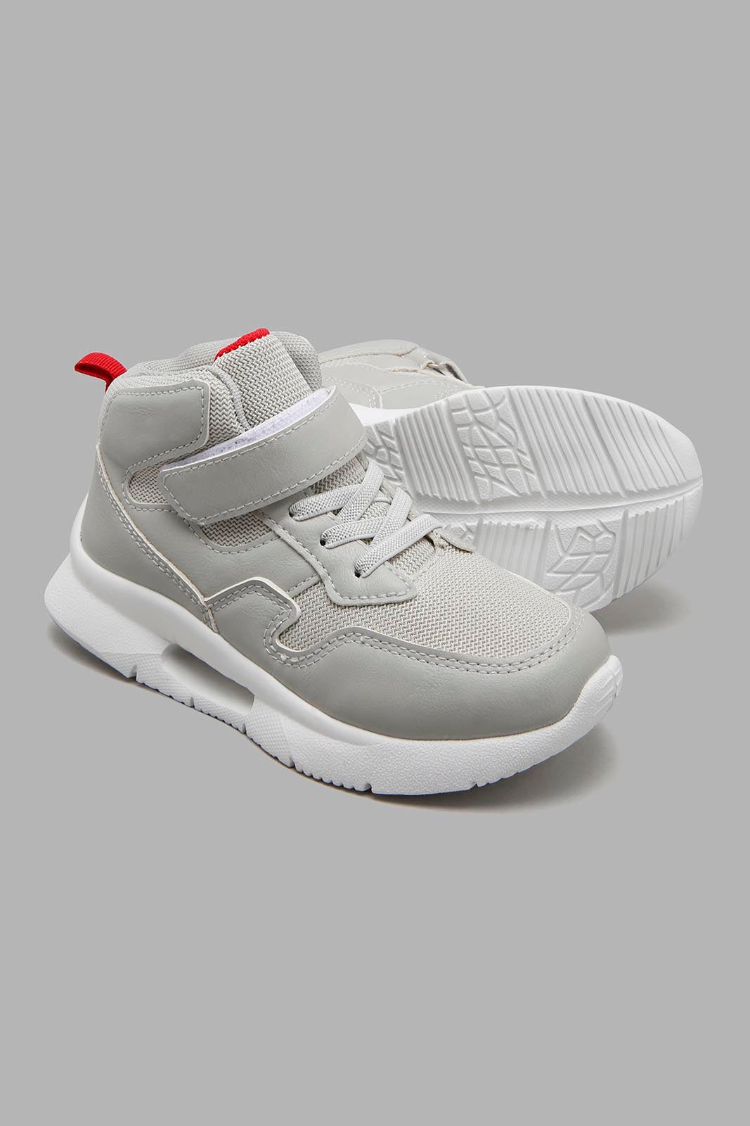Redtag-Grey-High-Top-Boys-Trainers,-Character,-Colour:Mid-Grey,-Filter:Boys-Footwear-(3-to-5-Yrs),-New-In,-New-In-BOY-FOO,-Non-Sale,-W21B-Boys-3 to 5 Years