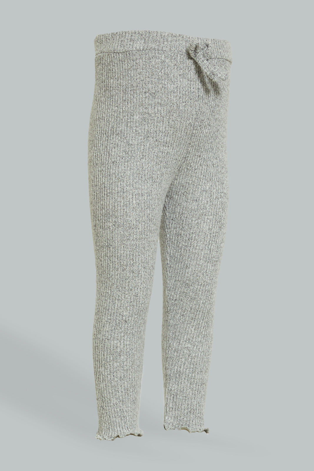Redtag-Grey-Solid-Sweater-Legging-Leggings-Infant-Girls-3 to 24 Months