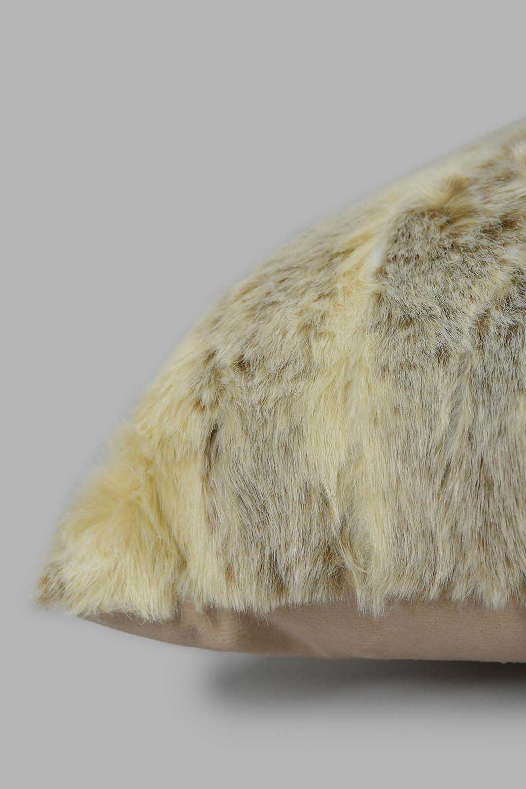 Redtag-Grey-Animal-Design-Faux-Fur-Cushion-Cushions-Home-Bedroom-