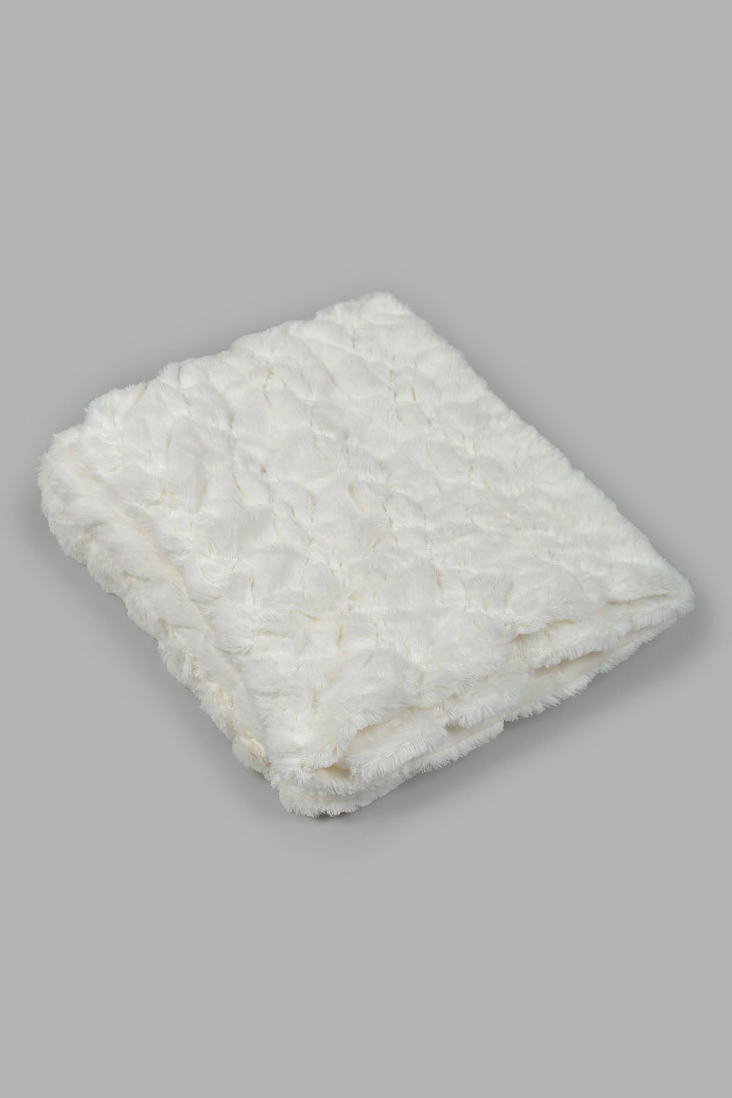 Redtag-White-Textured-Faux-Fur-Throw-Throws-Home-Bedroom-