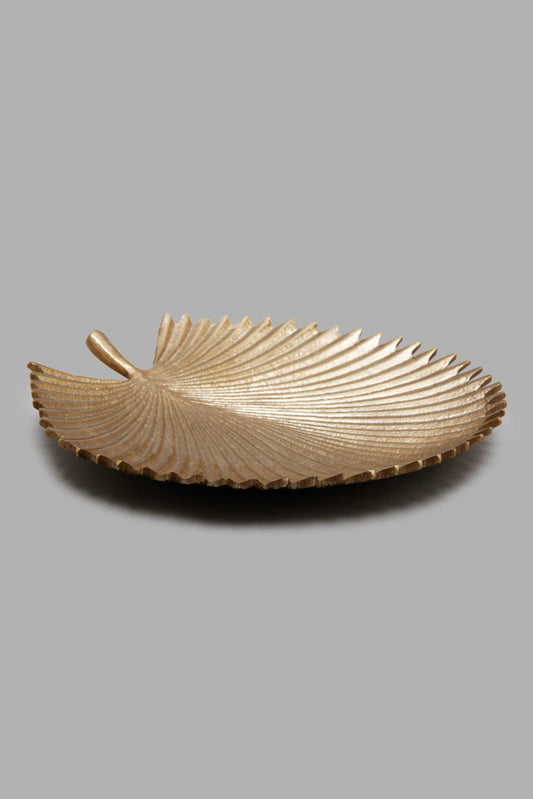 Gold Palm Leaf Decorative Tray
