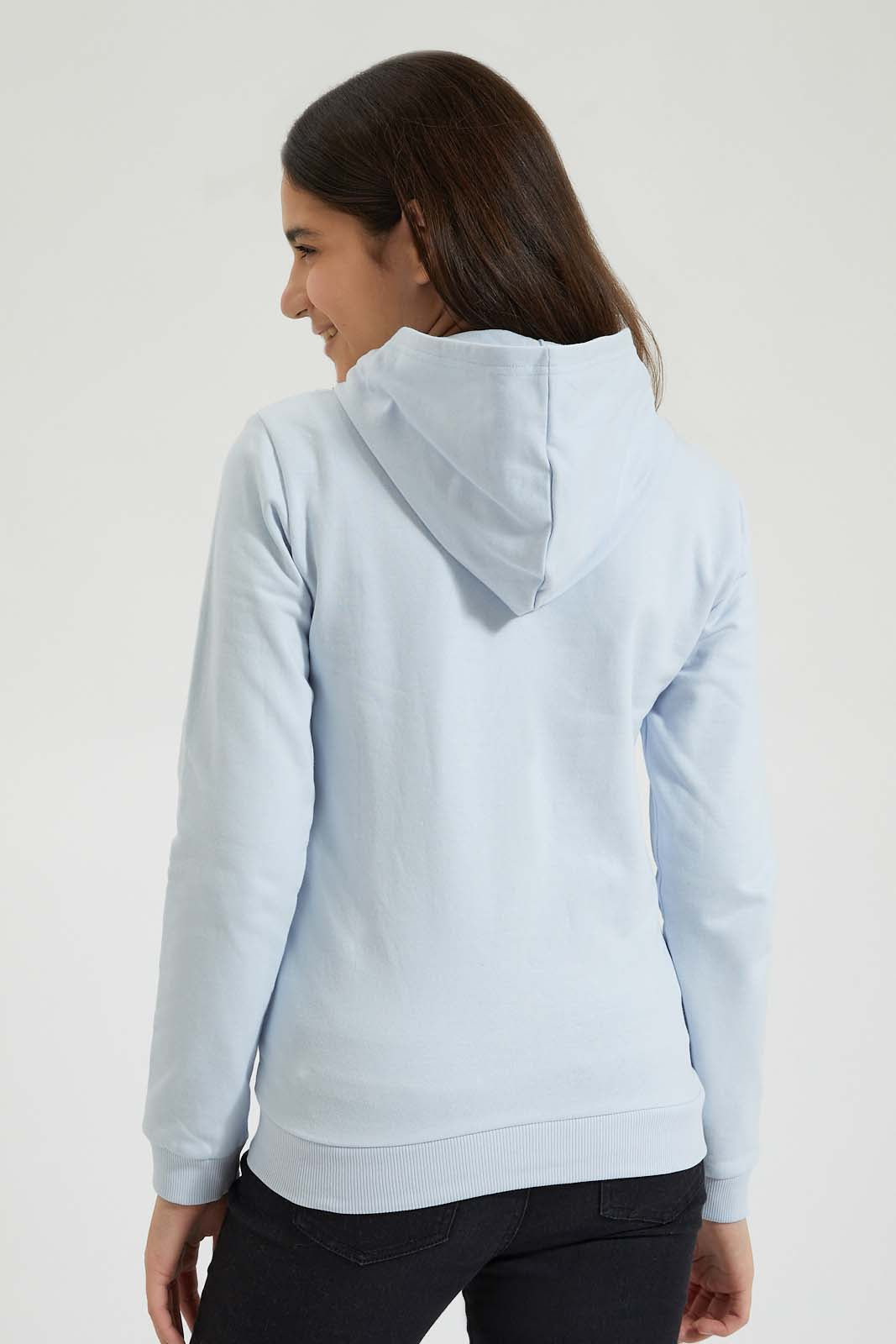 Redtag-Light-Blue-Chr-Looney-Tunes--Hooded-Zipthrough-Sweatshirt-Colour:Blue,-Filter:Senior-Girls-(9-to-14-Yrs),-GSR-Sweatshirts,-New-In,-New-In-GSR,-Non-Sale,-Section:Kidswear,-TBL,-W21B-Senior-Girls-9 to 14 Years