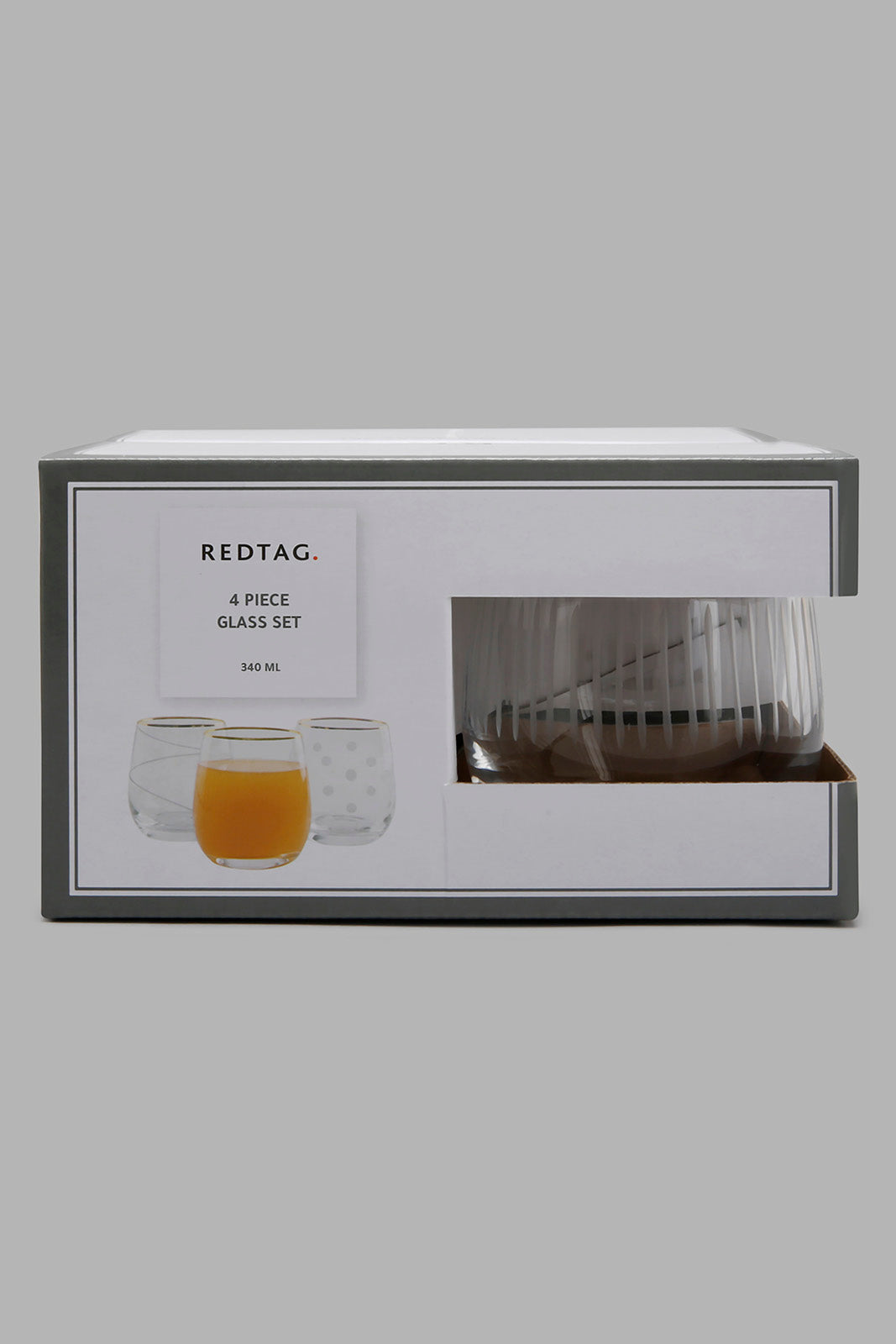 Redtag-Clear-Tumbler-Set-With-Gold-Rim-(4-Piece)-Colour:Clear,-Filter:Home-Dining,-HMW-DIN-Glass-Sets,-New-In,-New-In-HMW-DIN,-Non-Sale,-Section:Homewares,-W21B-Home-Dining-