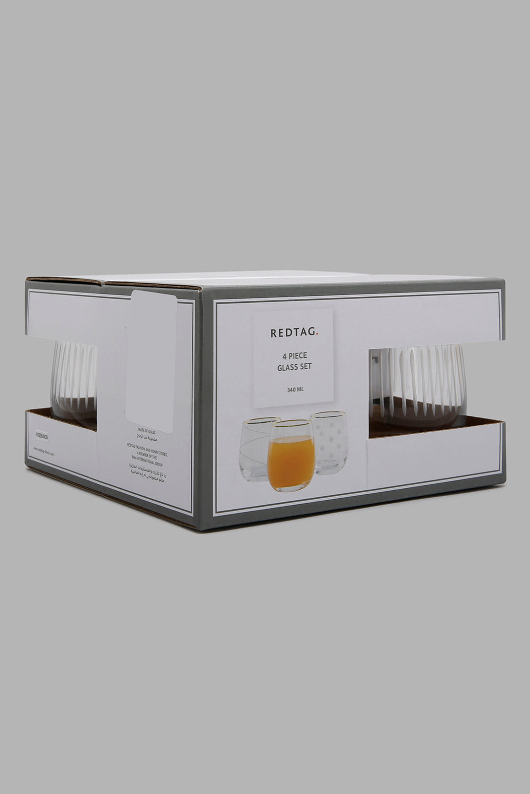Redtag-Clear-Tumbler-Set-With-Gold-Rim-(4-Piece)-Colour:Clear,-Filter:Home-Dining,-HMW-DIN-Glass-Sets,-New-In,-New-In-HMW-DIN,-Non-Sale,-Section:Homewares,-W21B-Home-Dining-