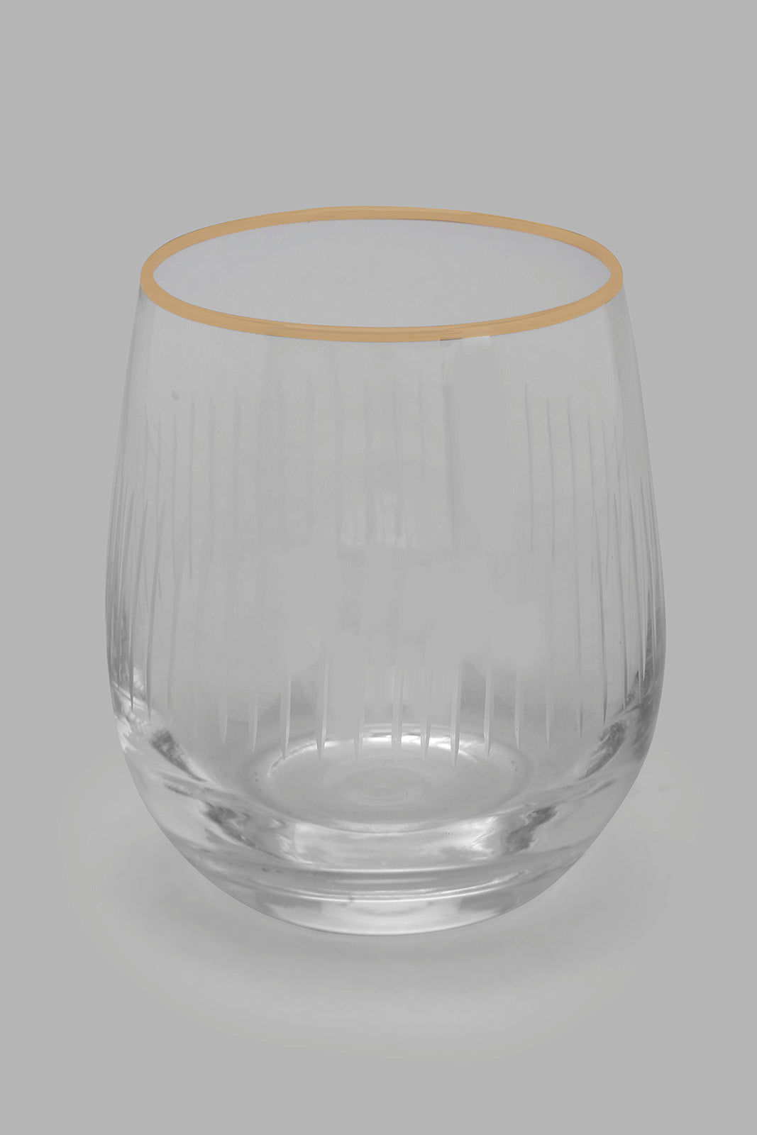 Redtag-Clear-Tumbler-Set-With-Gold-Rim-(4-Piece)-Colour:Clear,-Filter:Home-Dining,-HMW-DIN-Glass-Sets,-New-In,-New-In-HMW-DIN,-Non-Sale,-Section:Homewares,-W21B-Home-Dining-