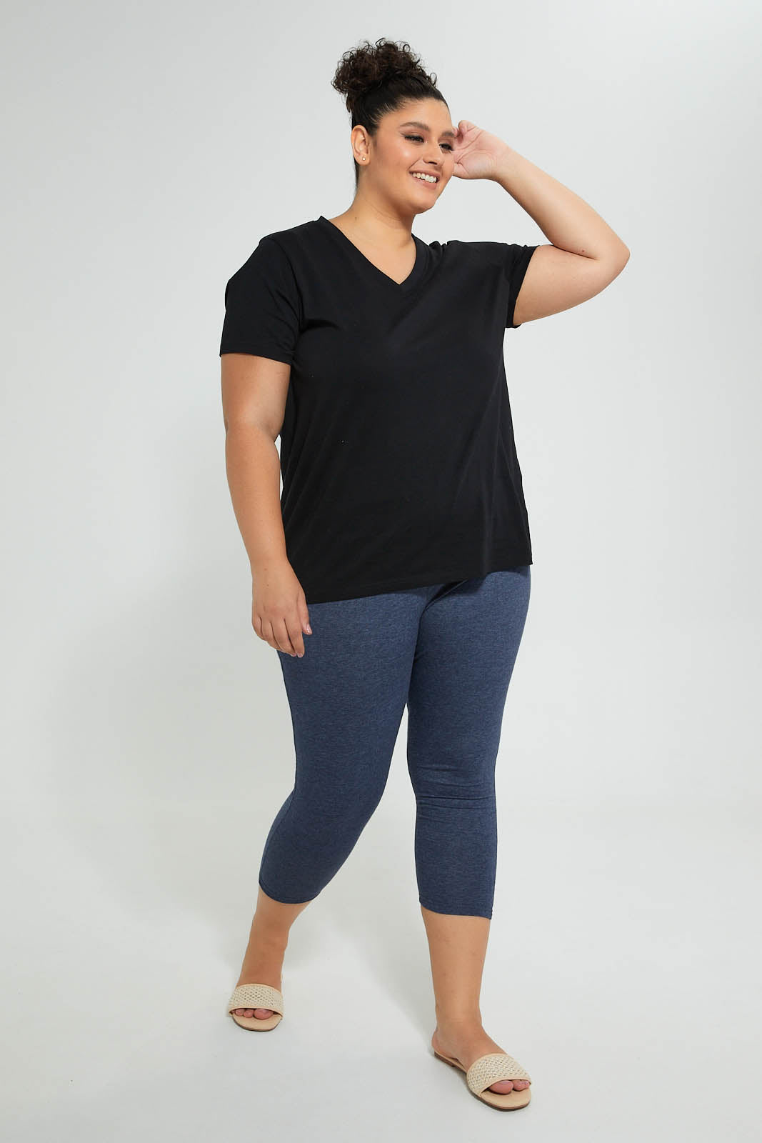 Navy/Burgundy Plain Legging (2 Piece)
