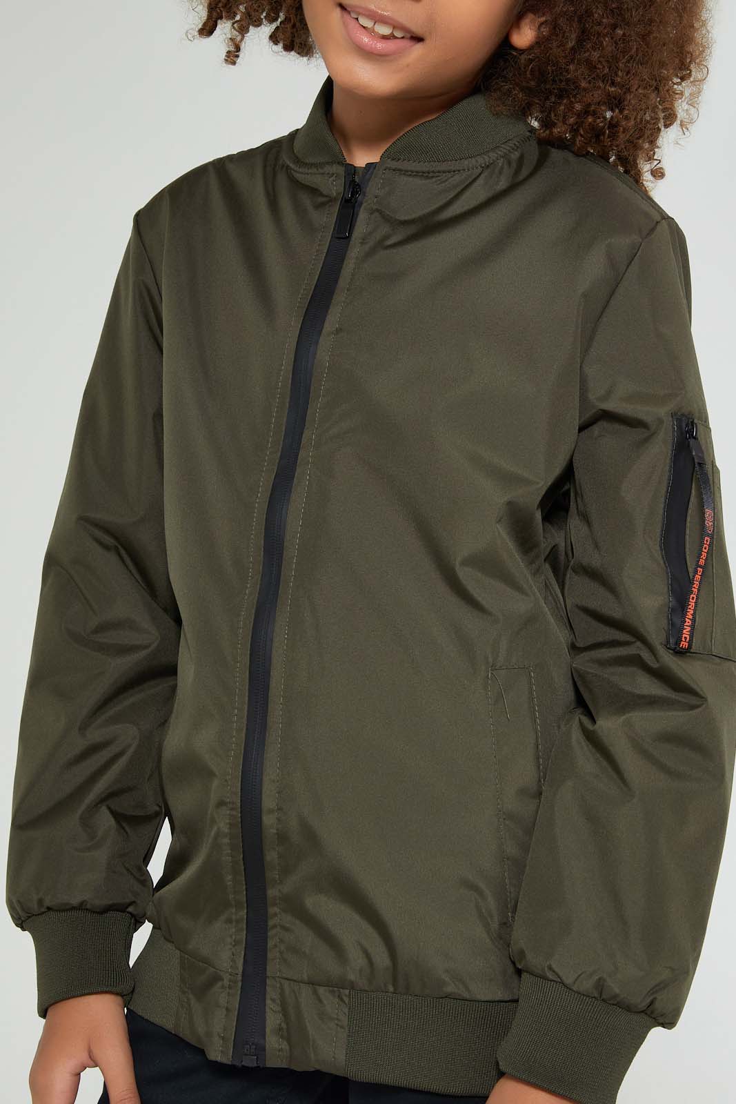 Olive Bomber Jacket