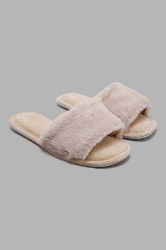 Redtag-Beige-Slipper-Sliders-Women's-