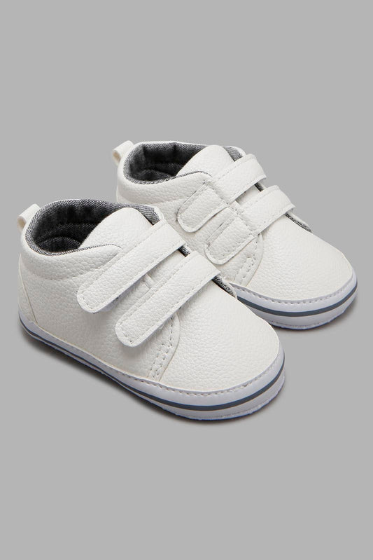Redtag-White-Pram-Shoe-Pumps-Baby-0 to 18 Months