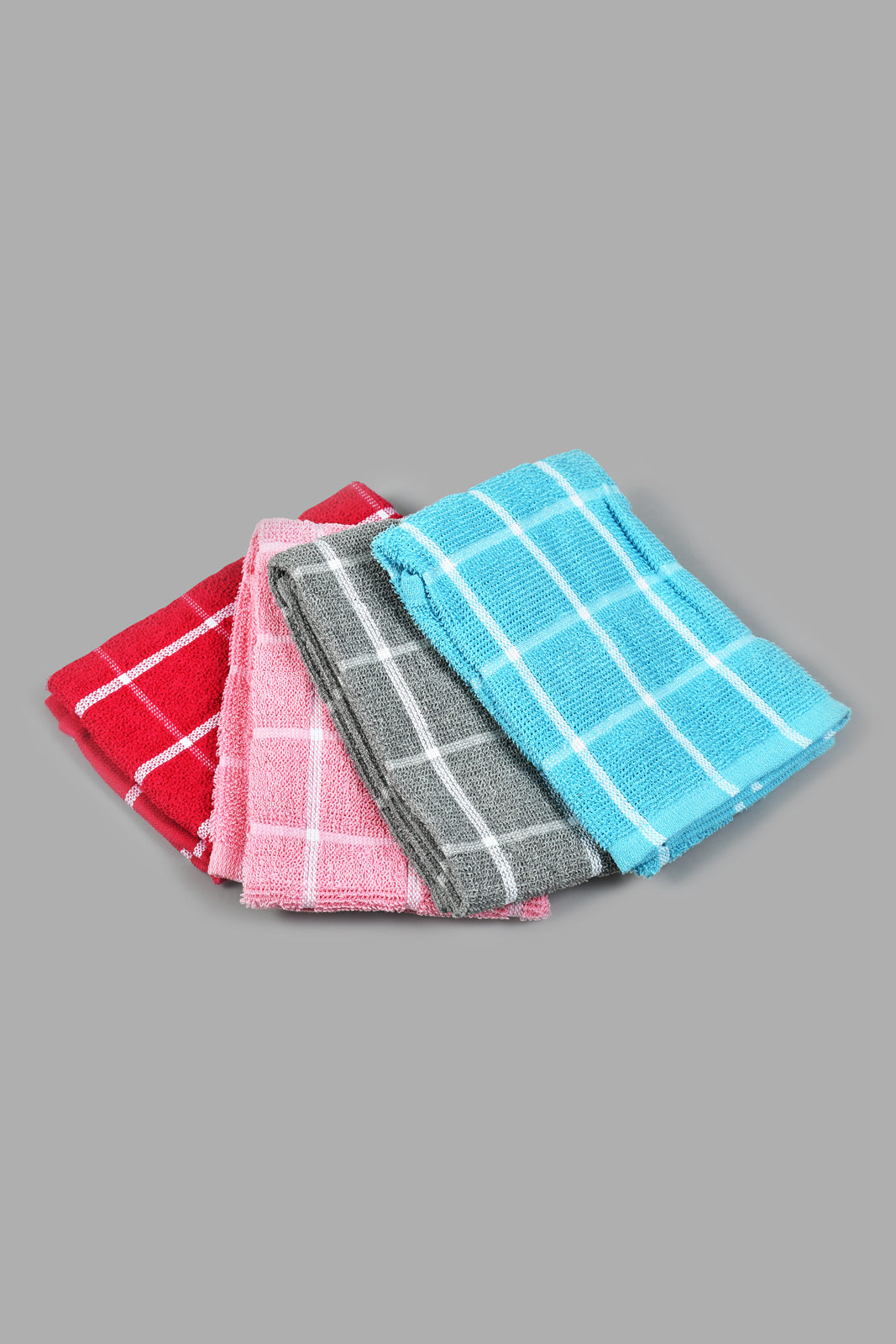 Assorted Checkered Kitchen Towels Set (4x Piece)