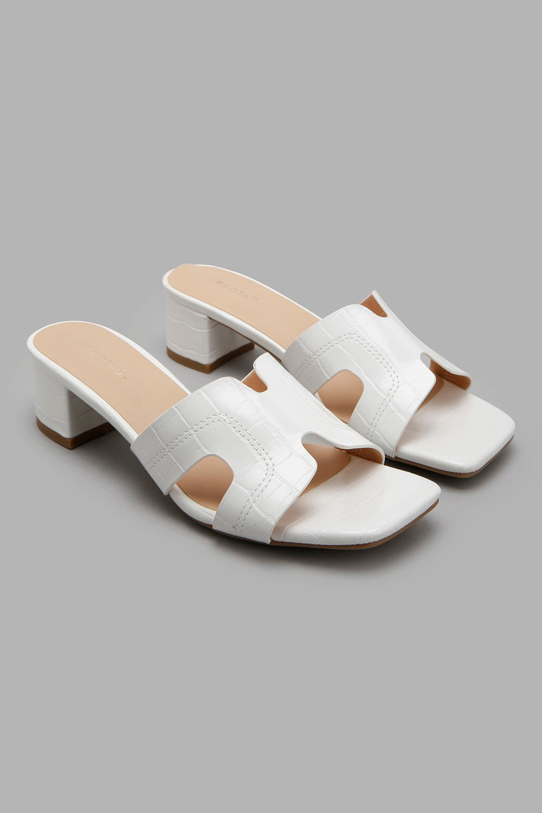 Redtag-White-H-Upper-Mule-Character,-Colour:White,-Filter:Women's-Footwear,-New-In,-New-In-Women-FOO,-Non-Sale,-W21B,-Women-Casual-Sandals-Women's-