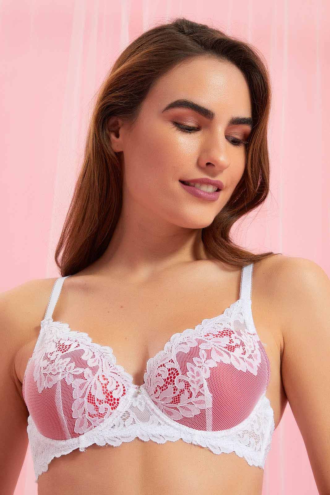 Redtag-Red/Ivory-Plain-Padded-T-Shirt-Bra-(2-Pack)-Colour:Assorted,-Filter:Women's-Clothing,-New-In,-New-In-Women,-Non-Sale,-Section:Women,-W21B,-Women-Bras-Women's-