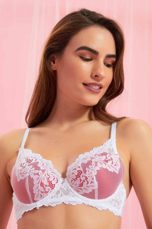 Redtag-Red/Ivory-Plain-Padded-T-Shirt-Bra-(2-Pack)-Colour:Assorted,-Filter:Women's-Clothing,-New-In,-New-In-Women,-Non-Sale,-Section:Women,-W21B,-Women-Bras-Women's-