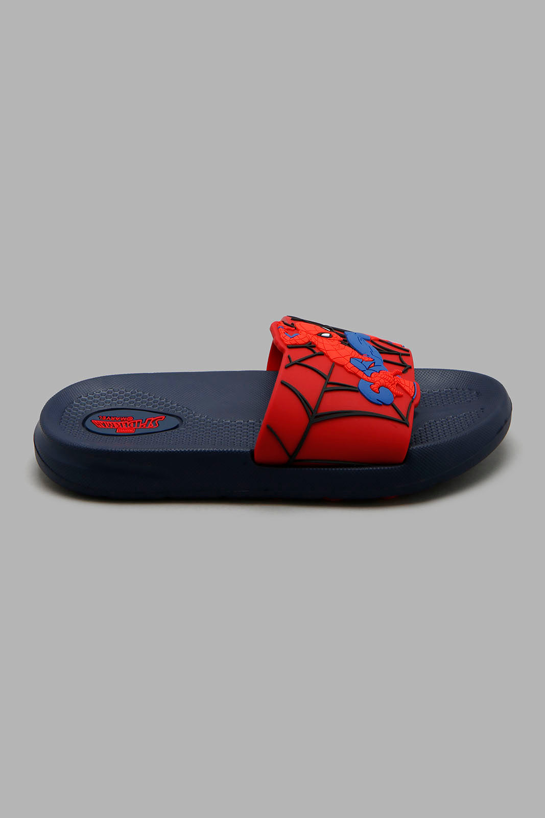 Redtag-Navy-Spiderman-Embossed-Slide-Boys-Flip-Flops,-Character,-Colour:Navy,-Filter:Boys-Footwear-(3-to-5-Yrs),-New-In,-New-In-BOY-FOO,-Non-Sale,-W21B-Boys-3 to 5 Years