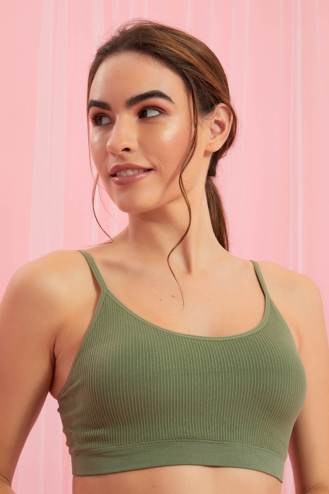 Redtag-Brown/Olive/Ivory-Padded-Comfort-Bra-(3-Pack)-Colour:Assorted,-Filter:Women's-Clothing,-New-In,-New-In-Women,-Non-Sale,-Section:Women,-W21B,-Women-Bras-Women's-