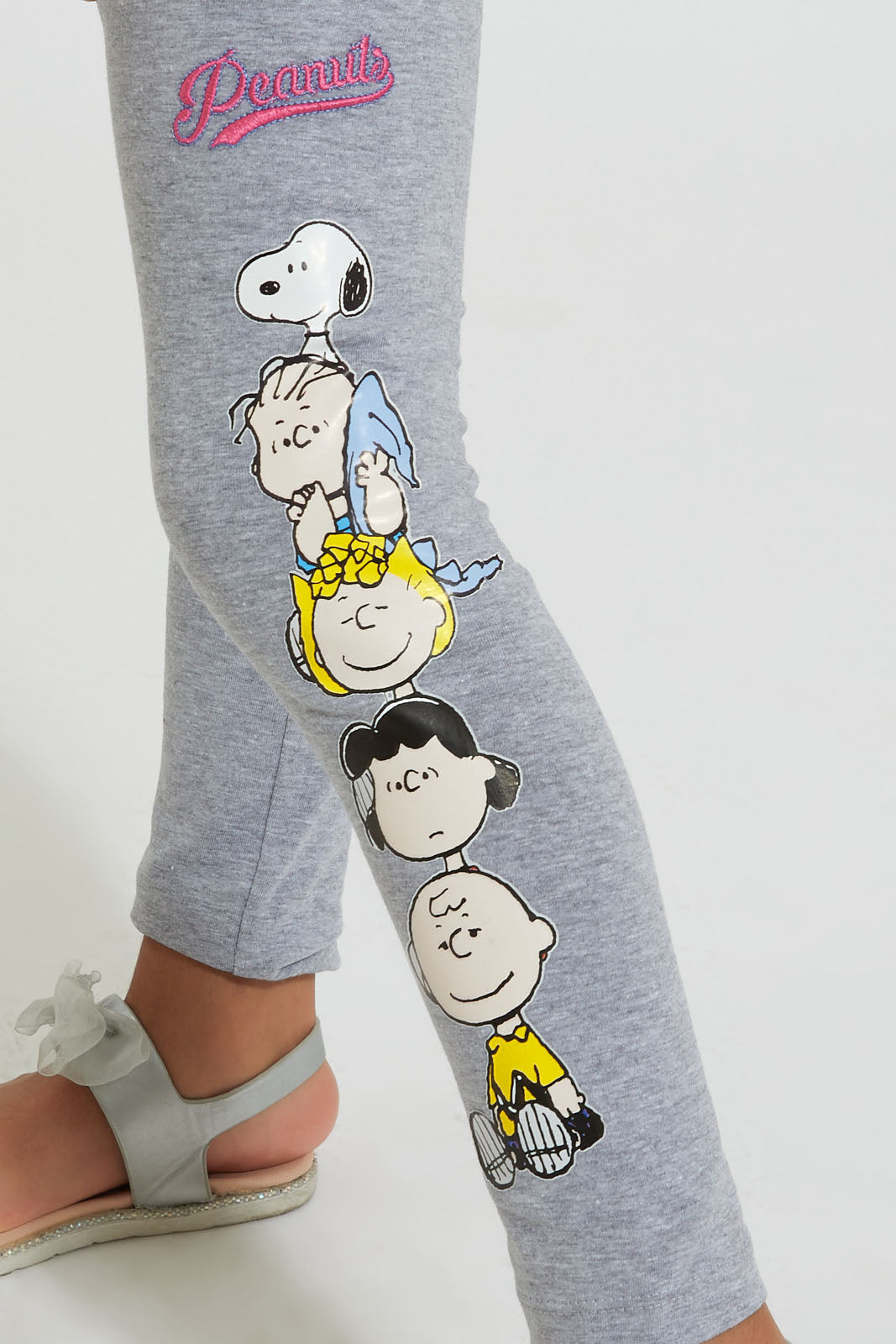 Grey Printed Snoopy Peanuts Legging