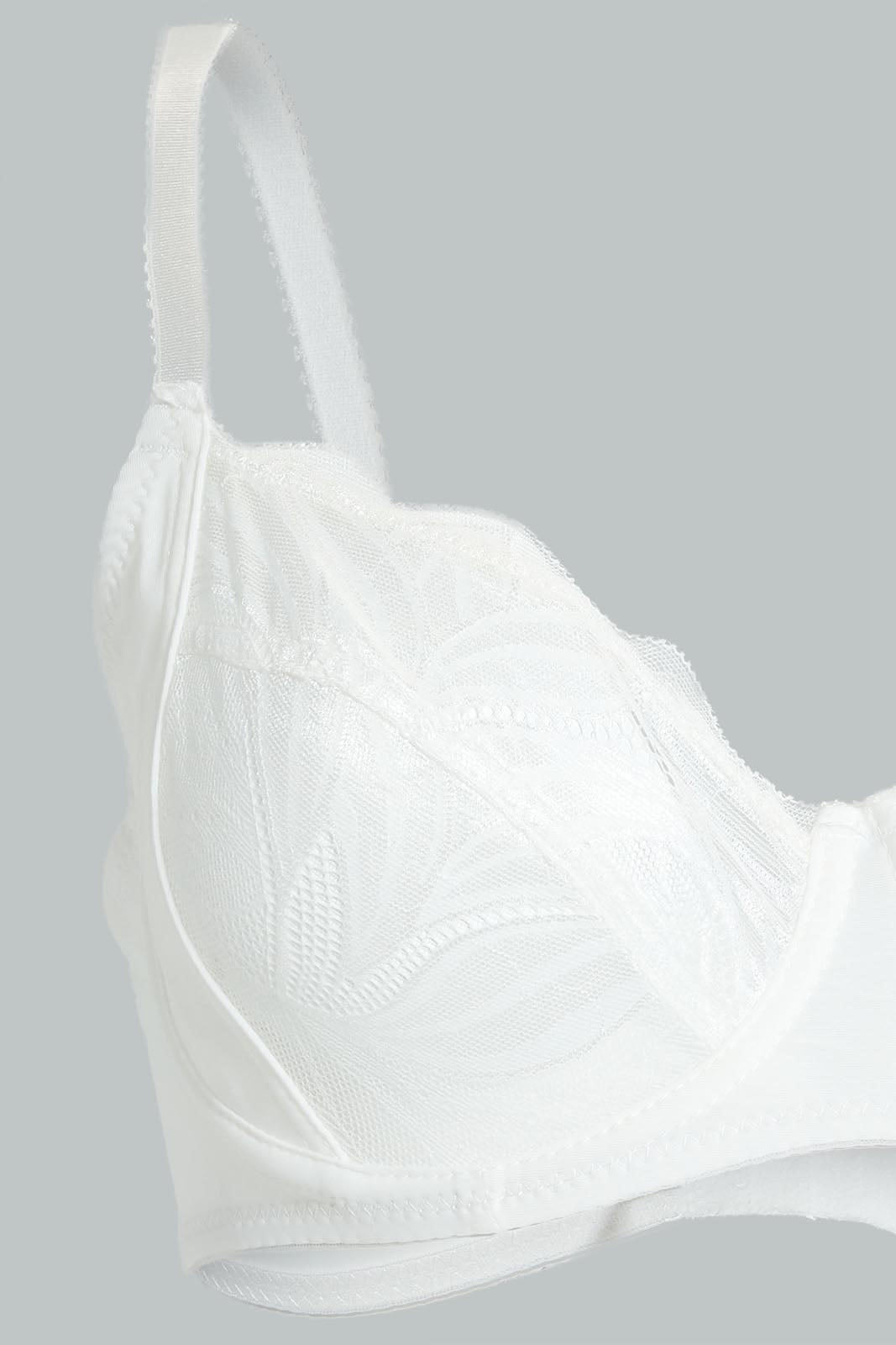 Redtag-Grey/Pink-Plain-Non-Padded--Bra-(2-Pack)-Non-Padded-Women's-