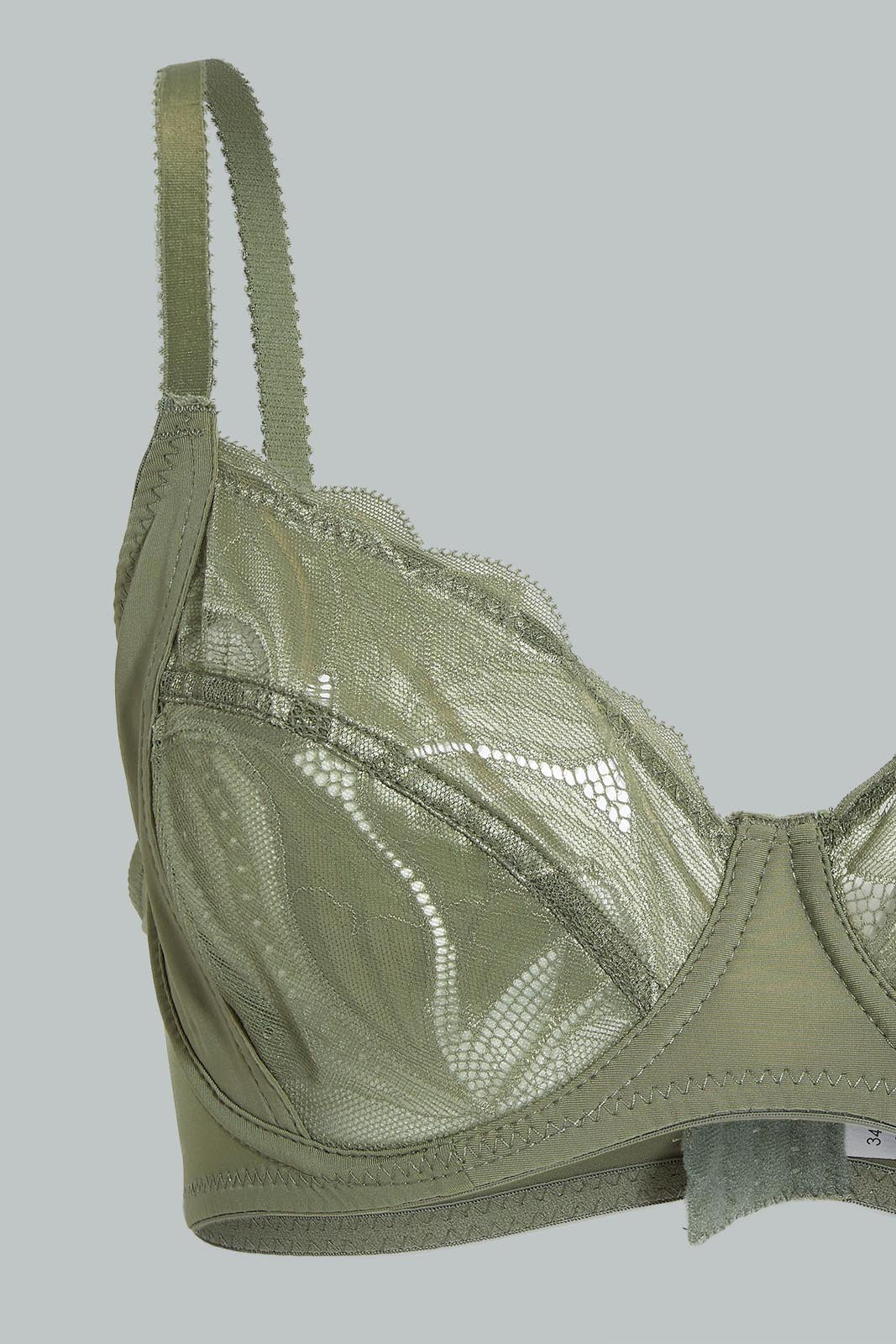 Redtag-Grey/Pink-Plain-Non-Padded--Bra-(2-Pack)-Non-Padded-Women's-