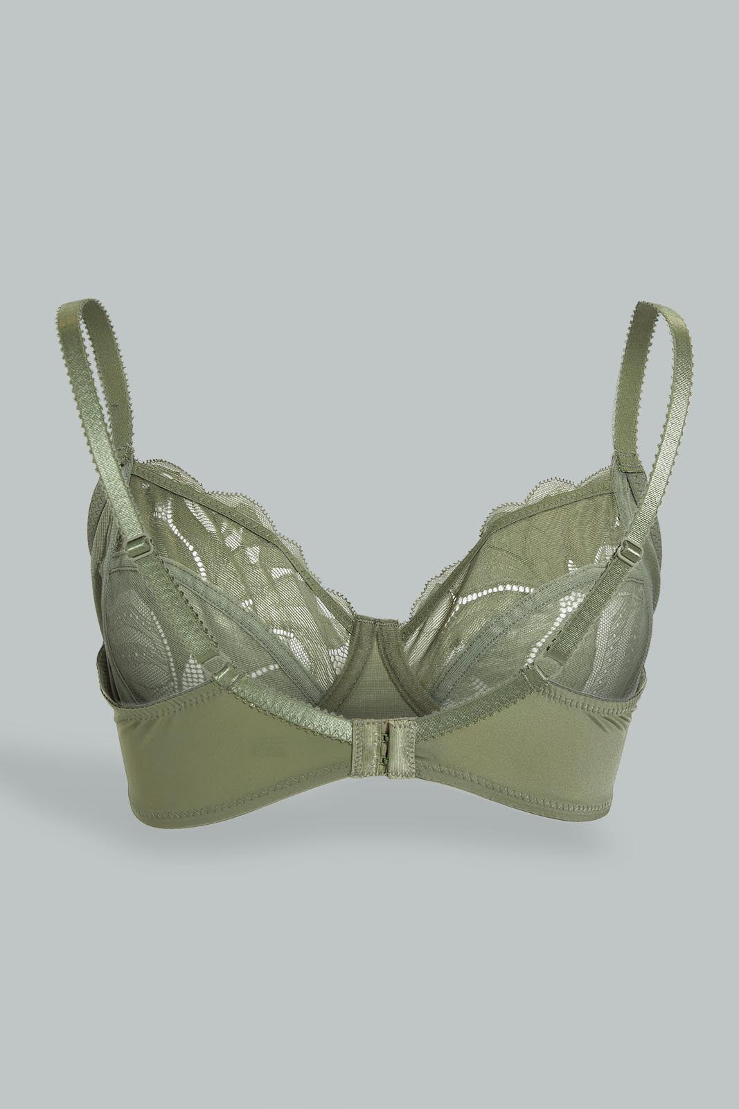 Redtag-Grey/Pink-Plain-Non-Padded--Bra-(2-Pack)-Non-Padded-Women's-