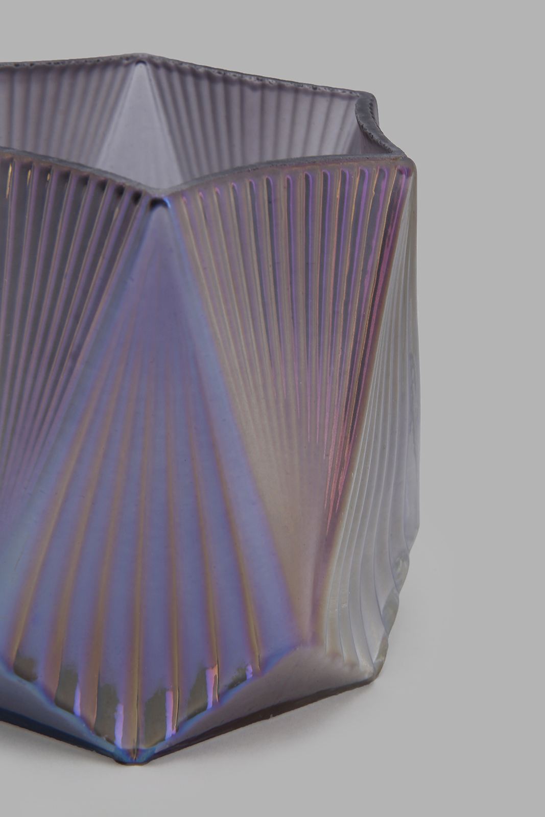 Redtag-Lustre-Multicolour-Glass-Candle-Holder-Large-Colour:Purple,-Filter:Home-Decor,-HMW-HOM-Candle-Stand,-HOM-HOME-SPUN-2,-New-In,-New-In-HMW-HOM,-Non-Sale,-Section:Homewares,-W21B-Home-Decor-