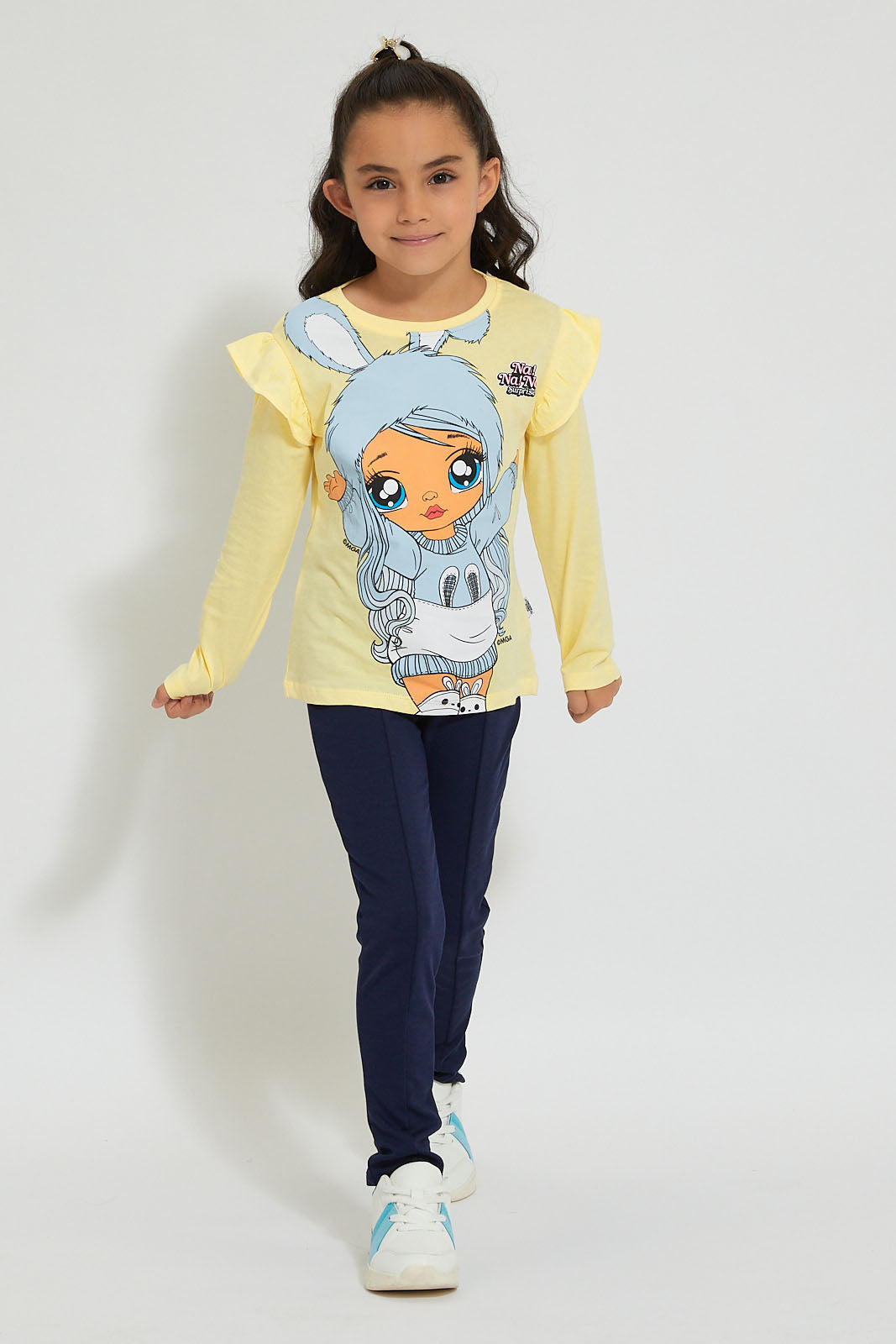 Yellow Character Print T-Shirt