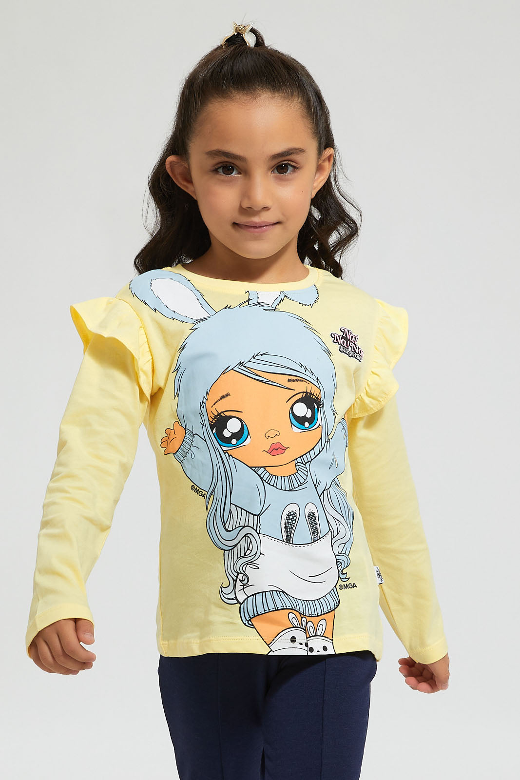 Yellow Character Print T-Shirt