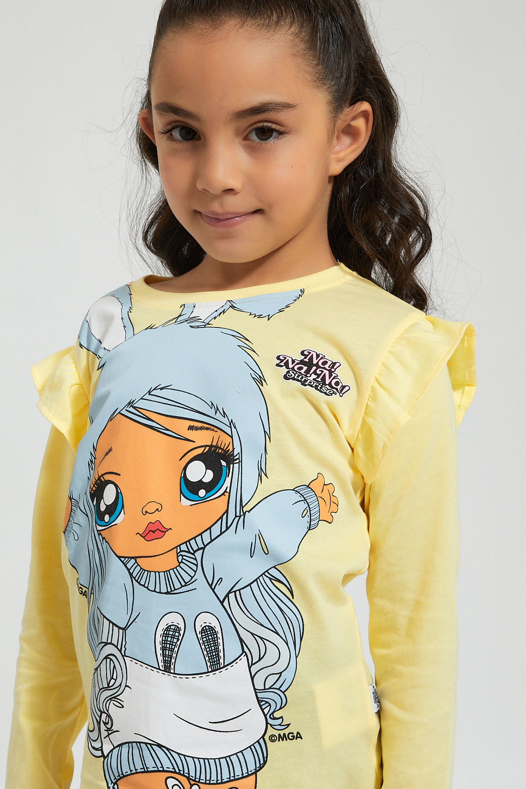 Yellow Character Print T-Shirt