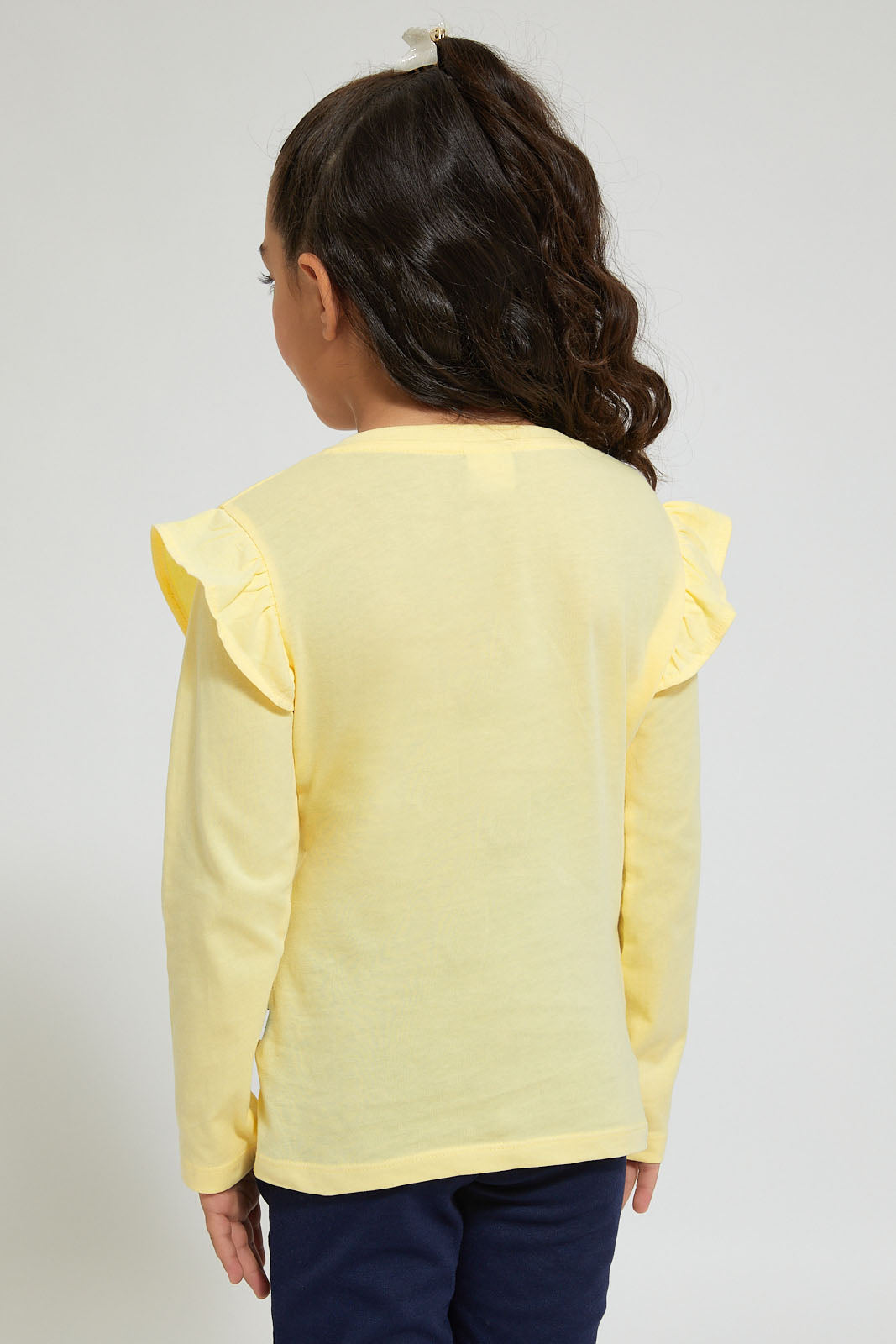 Yellow Character Print T-Shirt