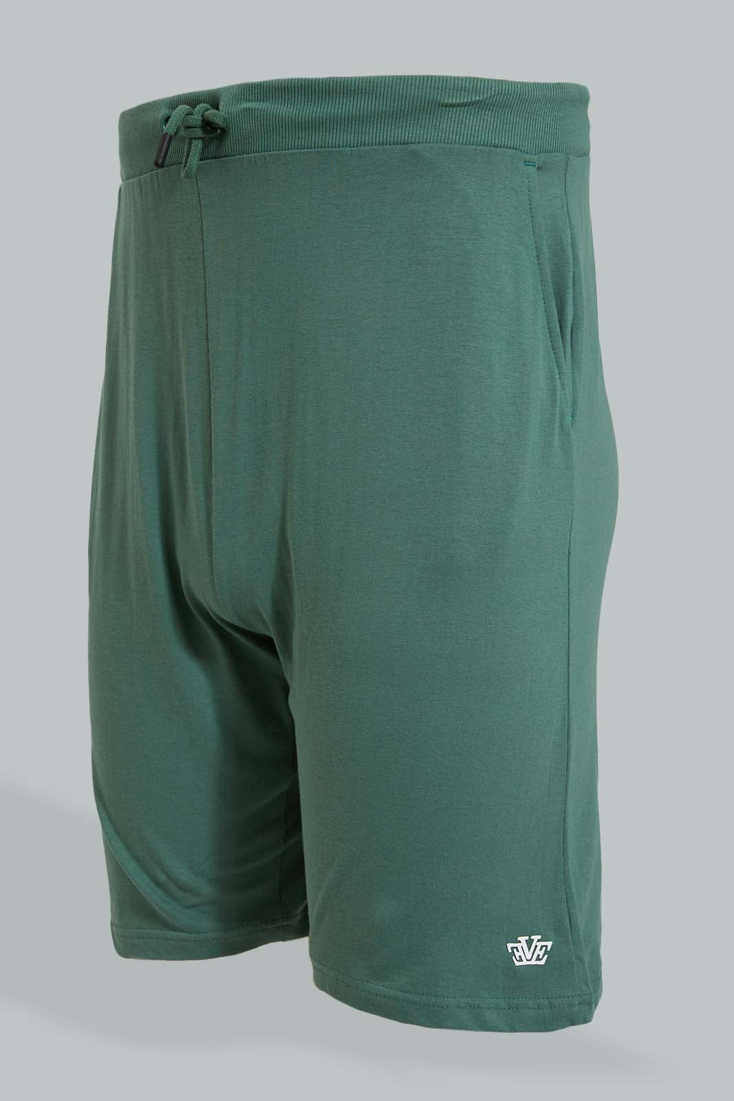 Redtag-Grey/Teal-Green-2-Pack-Pyjama-Short-Pyjama-Bottoms-Men's-