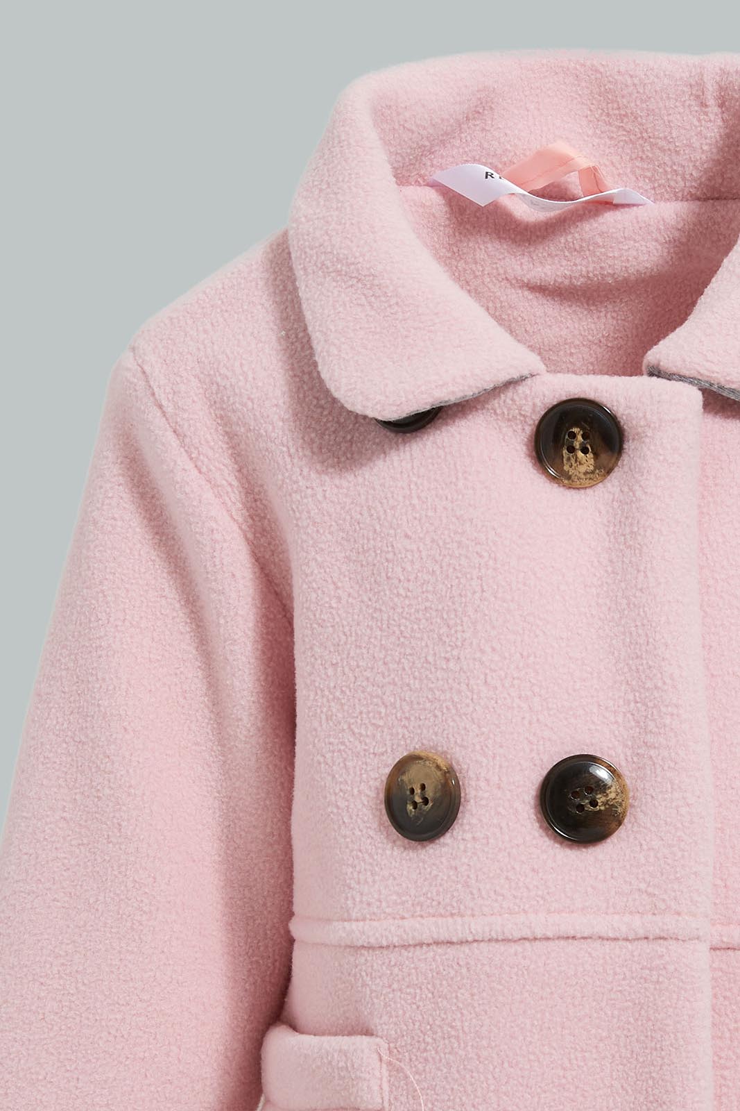 Redtag-Pink-Melton-Jacket-Jackets-Infant-Girls-3 to 24 Months