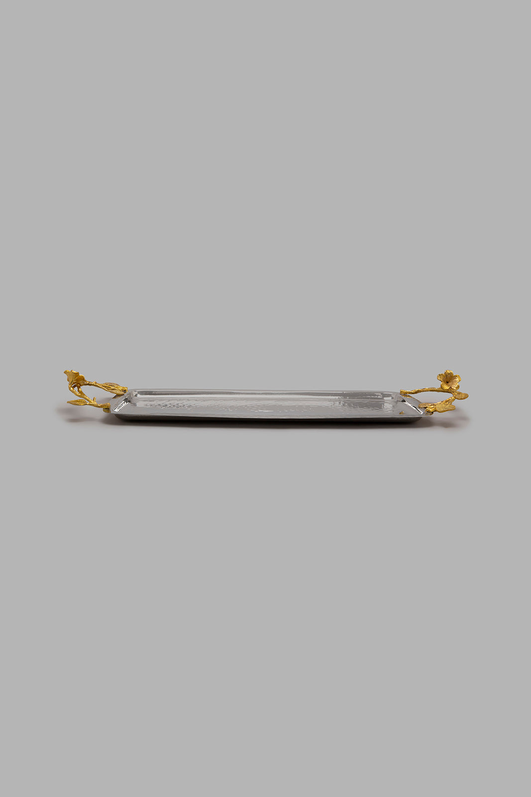 Redtag-Silver-Hammered-Rectangle-Tray-Trays-Home-Dining-