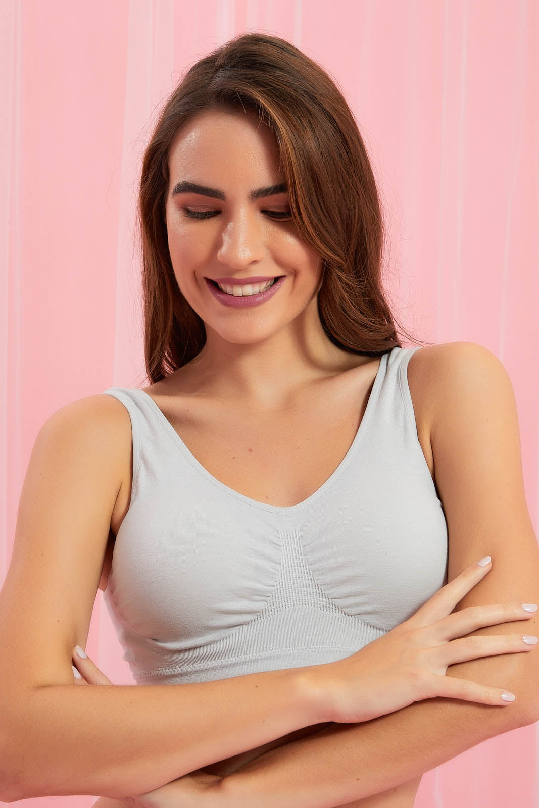 Redtag-Black/Grey-Melange-Plain-Padded-Comfort-Bra-(2-Pack)-Colour:Assorted,-Filter:Women's-Clothing,-New-In,-New-In-Women,-Non-Sale,-Section:Women,-W21B,-Women-Bras-Women's-