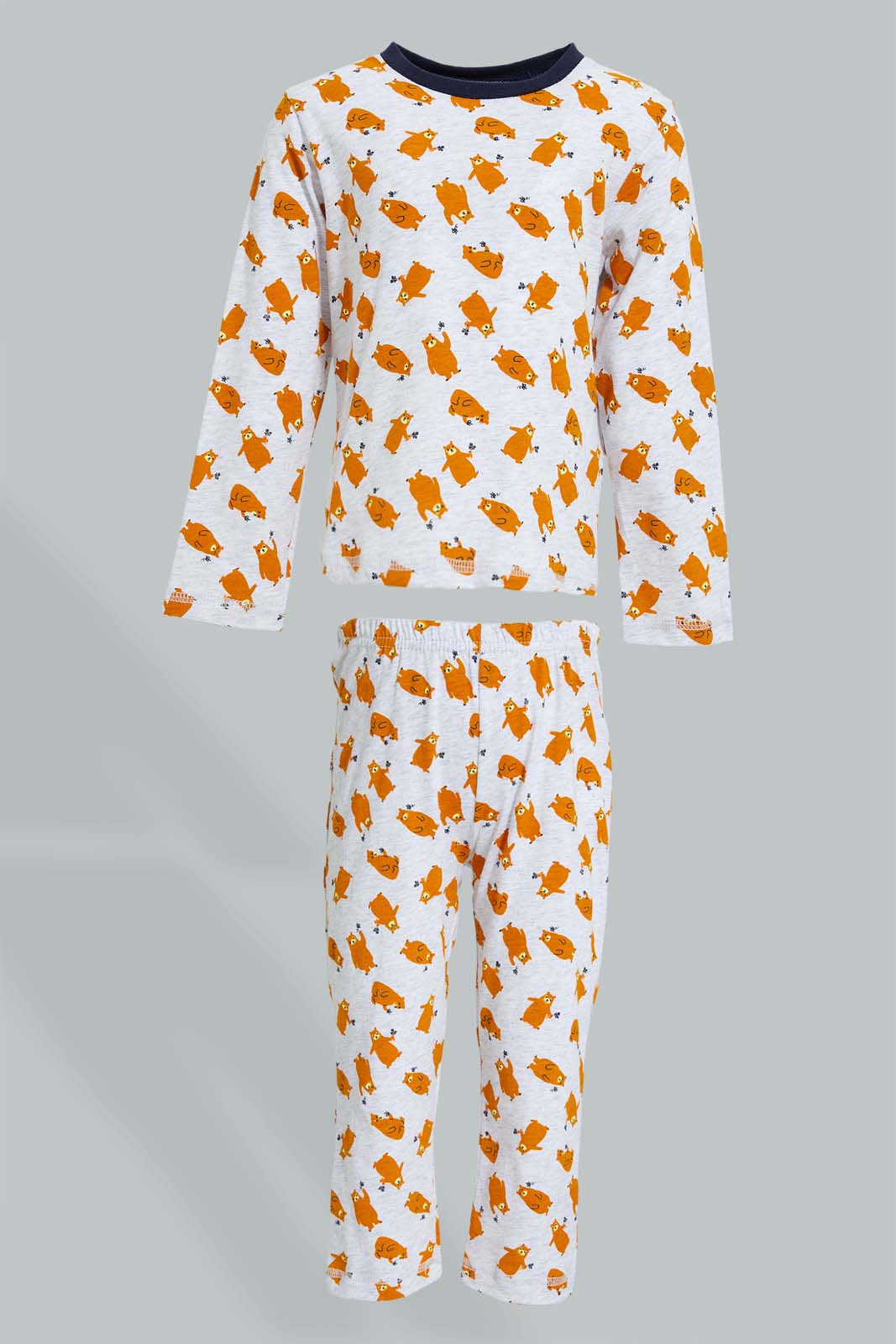 Redtag-White-And-Grey-Pj-Set-2-Pack-(4-Pack)-Colour:White,-Filter:Infant-Boys-(3-to-24-Mths),-Infant-Boys-Pyjama-Sets,-New-In,-New-In-INB,-Non-Sale,-Section:Kidswear,-W21B-Infant-Boys-3 to 24 Months