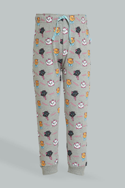 Grey Marie Print Jogger