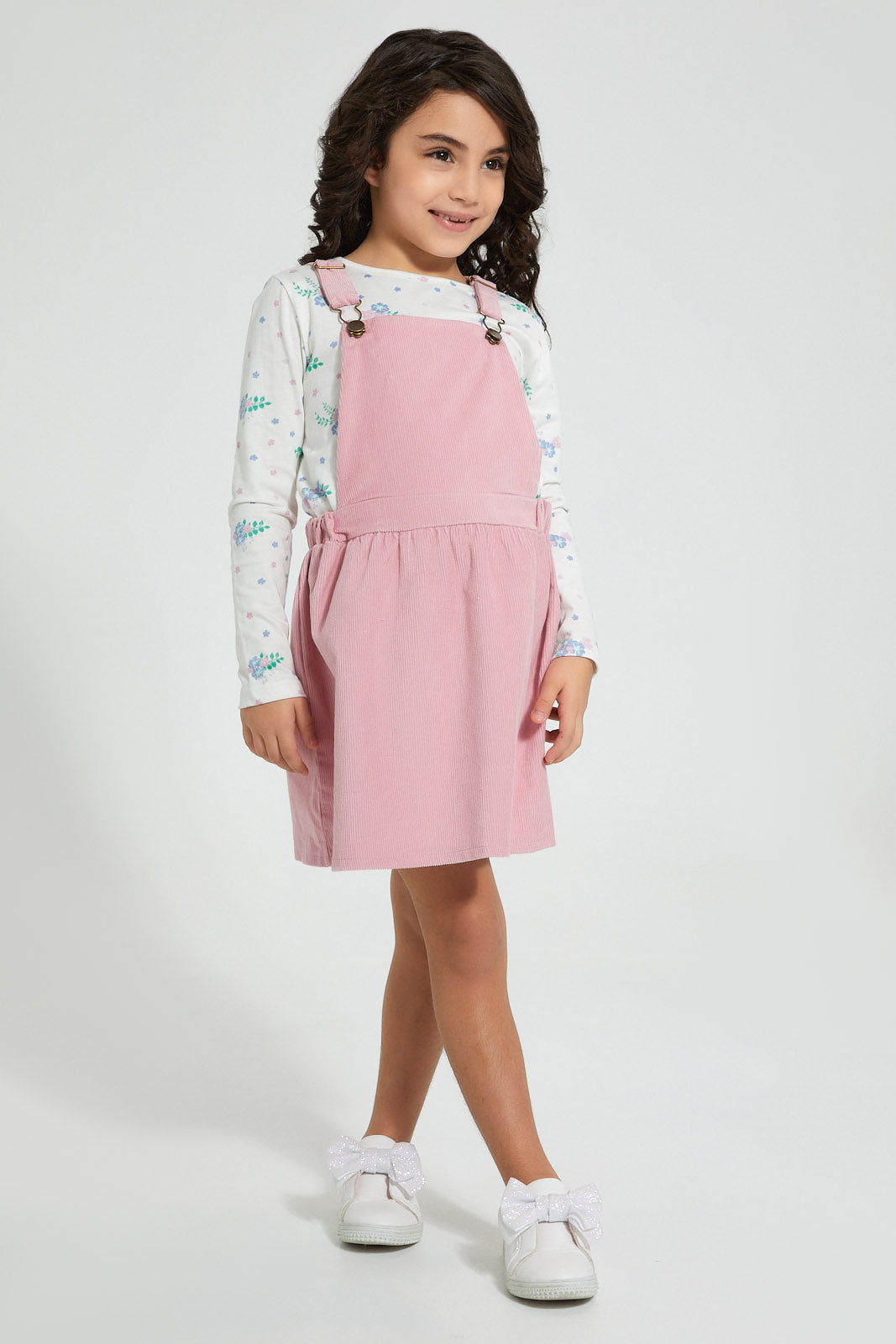 Redtag-Assorted-T-Shirt-And-Dress-Set-Sets-Girls-2 to 8 Years