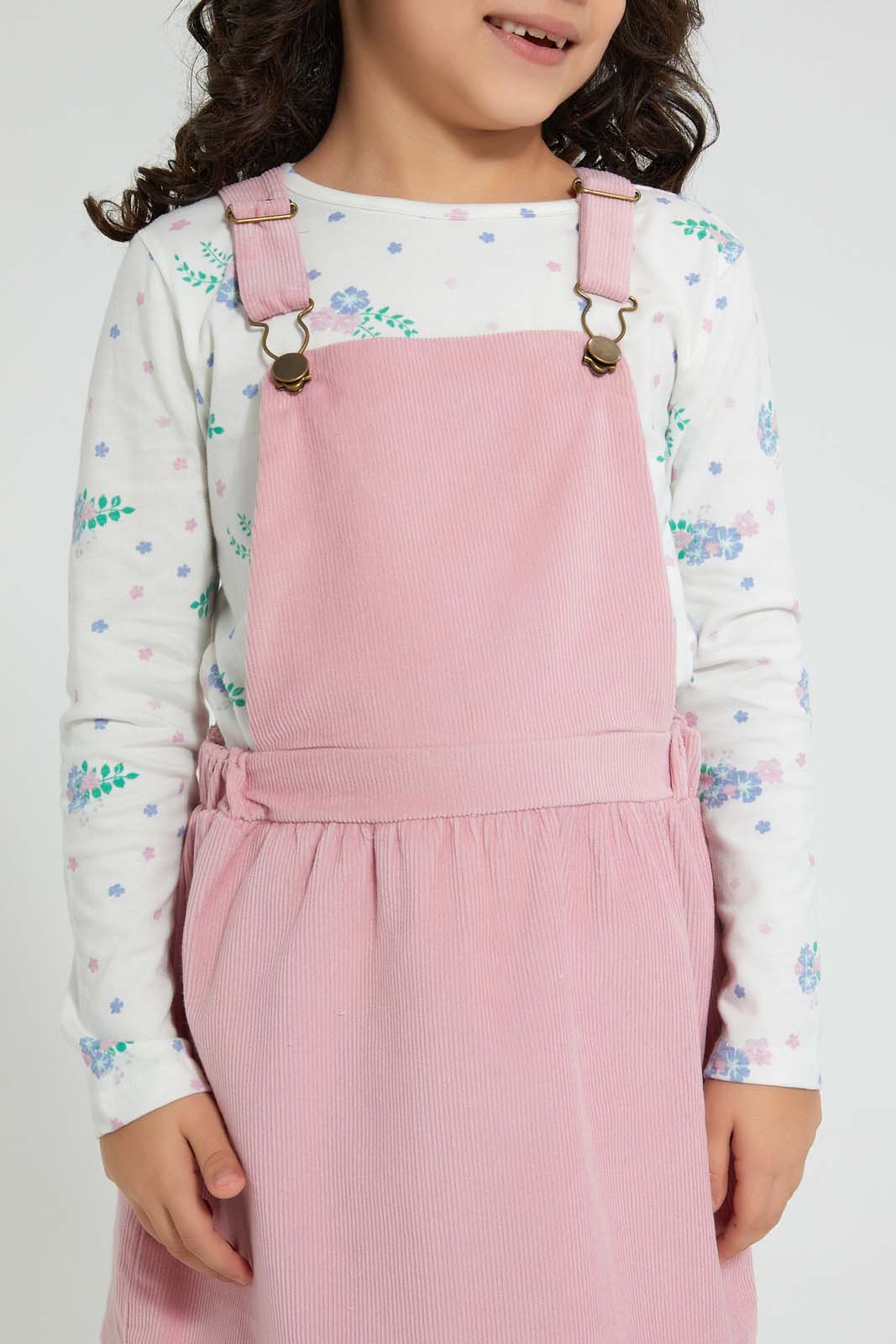 Redtag-Assorted-T-Shirt-And-Dress-Set-Sets-Girls-2 to 8 Years