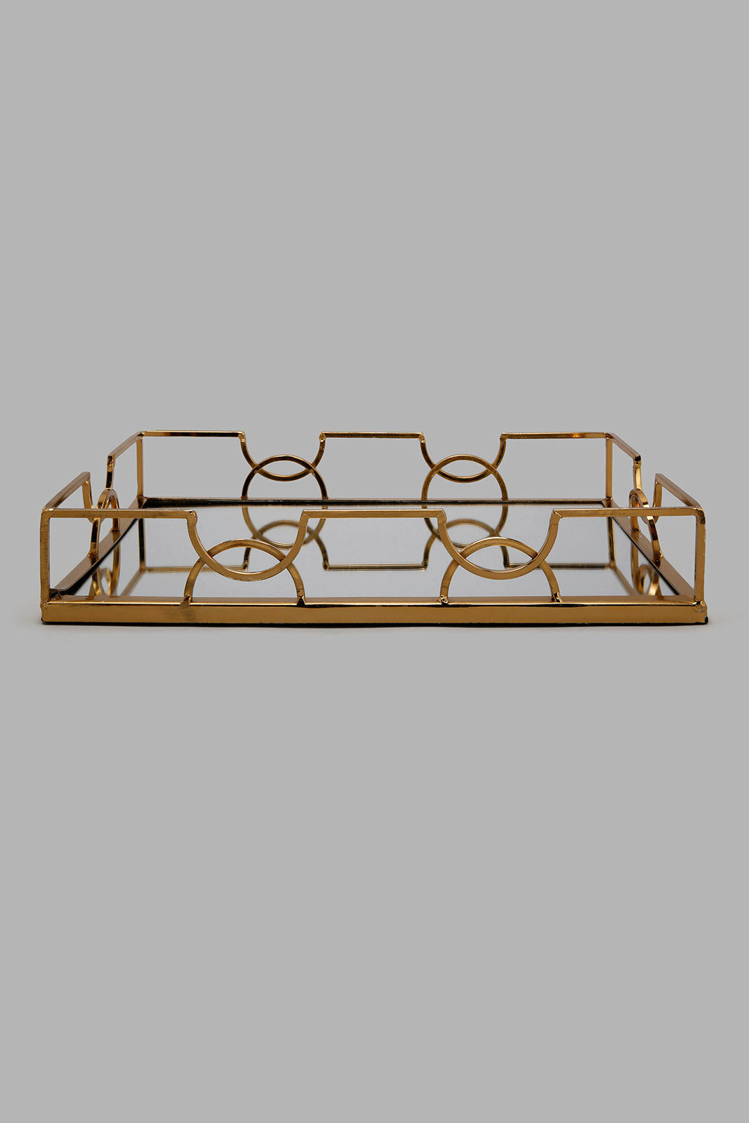 Redtag-Gold-Metal-Mirrored-Rectangular-Tray-Colour:Gold,-Filter:Home-Decor,-HMW-HOM-Bath-Ensembles,-HOM-PAST-MODERN-2/18,-New-In,-New-In-HMW-HOM,-Non-Sale,-Section:Homewares,-W21B-Home-Decor-0