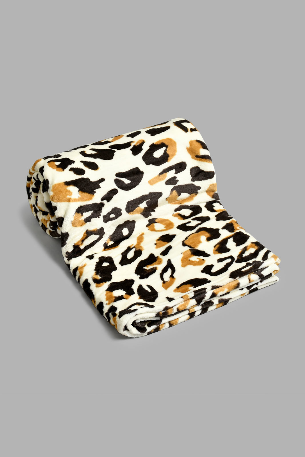 Redtag-Beige-Animal-Print-Ultra-Soft-Blanket-(Single-Size)-Blankets-Home-Bedroom-