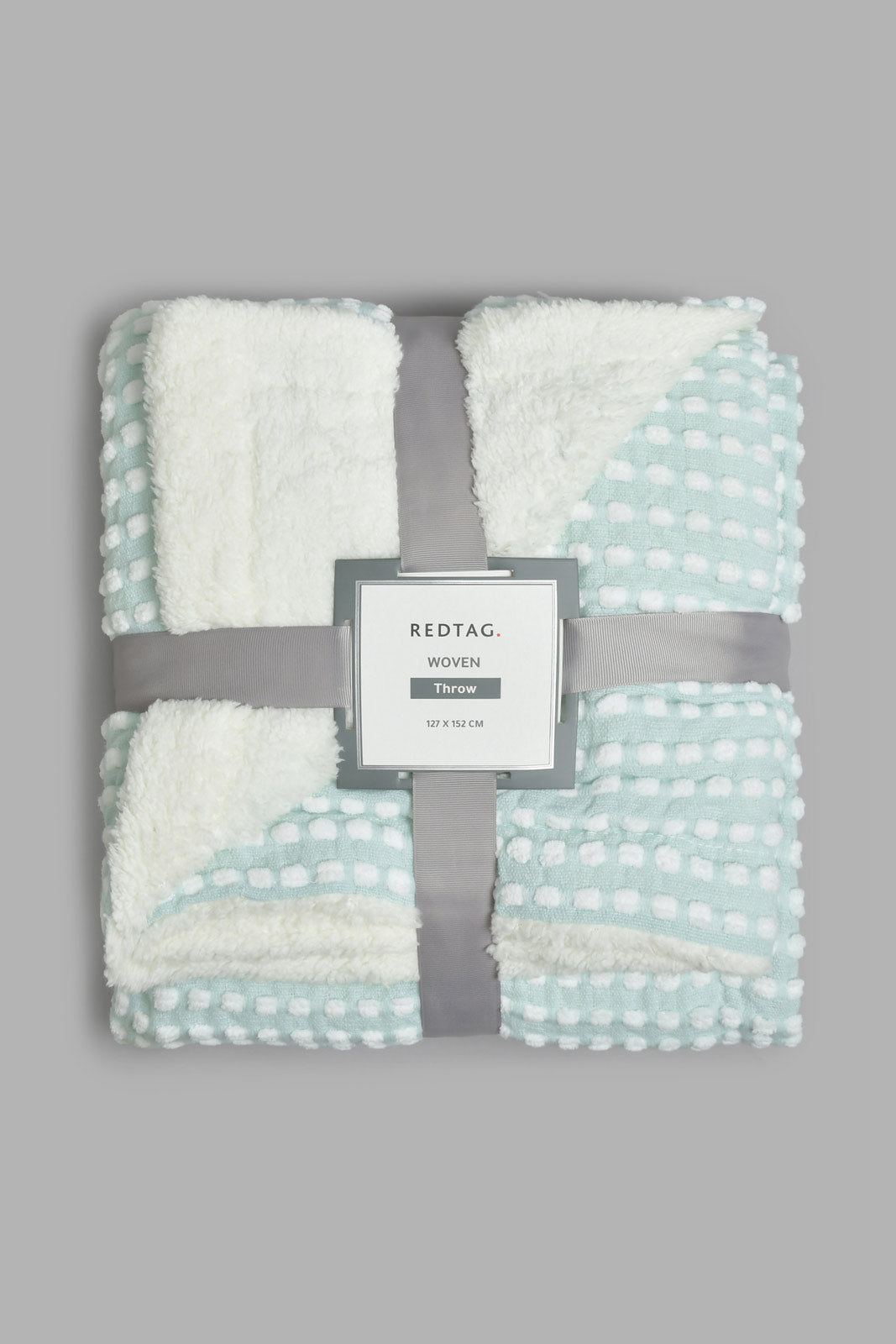 Redtag-Off-White-Chunky-Sherpa-Reversible-Throw-BED-PHANTASMAGORIA-2,-Colour:White,-Filter:Home-Bedroom,-HMW-BED-Throws,-New-In,-New-In-HMW-BED,-Non-Sale,-Section:Homewares,-W21B-Home-Bedroom-