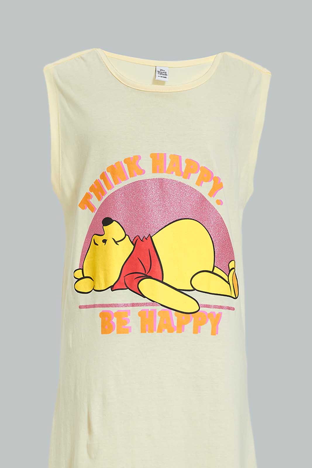 Redtag-Yellow-Winnie-The-Pooh-Long-Length-Night-Dress-W/-Eye-Mask-Colour:Assorted,-Filter:Senior-Girls-(9-to-14-Yrs),-GSR-Nightshirts,-New-In,-New-In-GSR,-Non-Sale,-Section:Kidswear,-W21A-Senior-Girls-9 to 14 Years