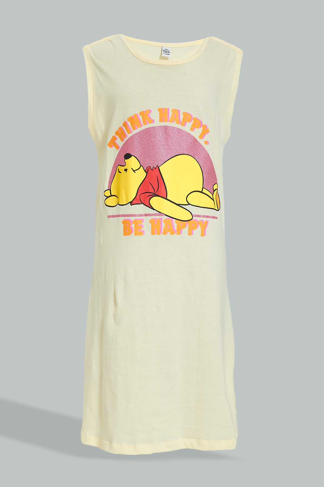 Redtag-Yellow-Winnie-The-Pooh-Long-Length-Night-Dress-W/-Eye-Mask-Colour:Assorted,-Filter:Senior-Girls-(9-to-14-Yrs),-GSR-Nightshirts,-New-In,-New-In-GSR,-Non-Sale,-Section:Kidswear,-W21A-Senior-Girls-9 to 14 Years