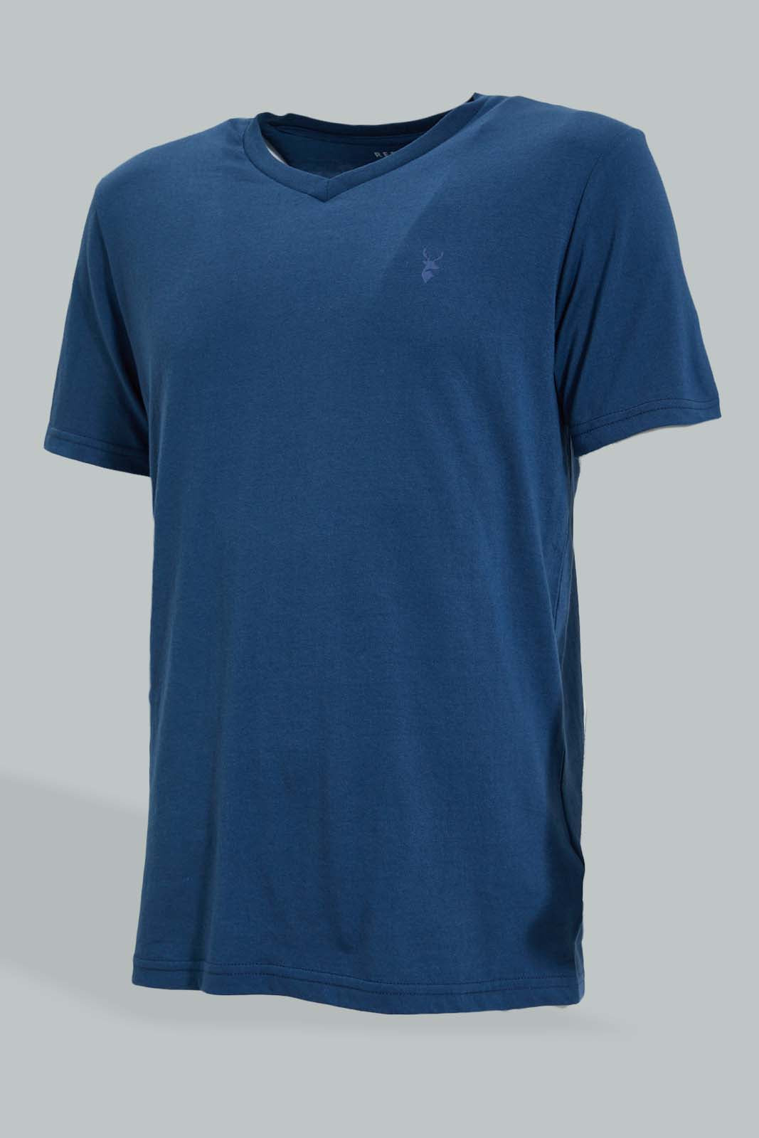 Redtag-Navy-T-Shirt-With-Flannel-Pyjama-Set-Colour:Navy,-Filter:Men's-Clothing,-Men-Pyjama-Sets,-New-In,-New-In-Men,-Non-Sale,-Section:Men,-W21B-Men's-